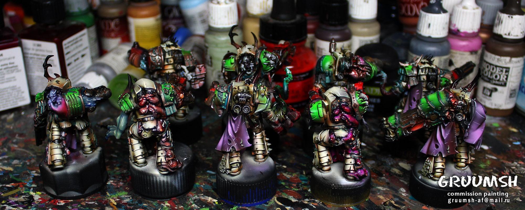Chaos, Gradient, Irridescent, Nurgle, Space Marines