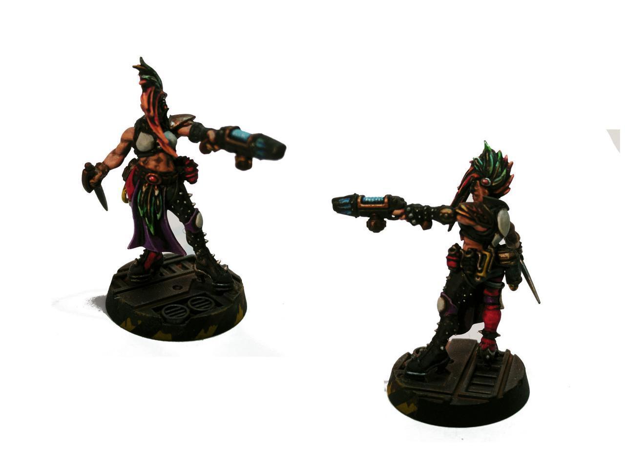 Chem-hellions, Escher, Gangs, Hive Scum, Necromunda, Underhive, Walls, Zone Mortalis