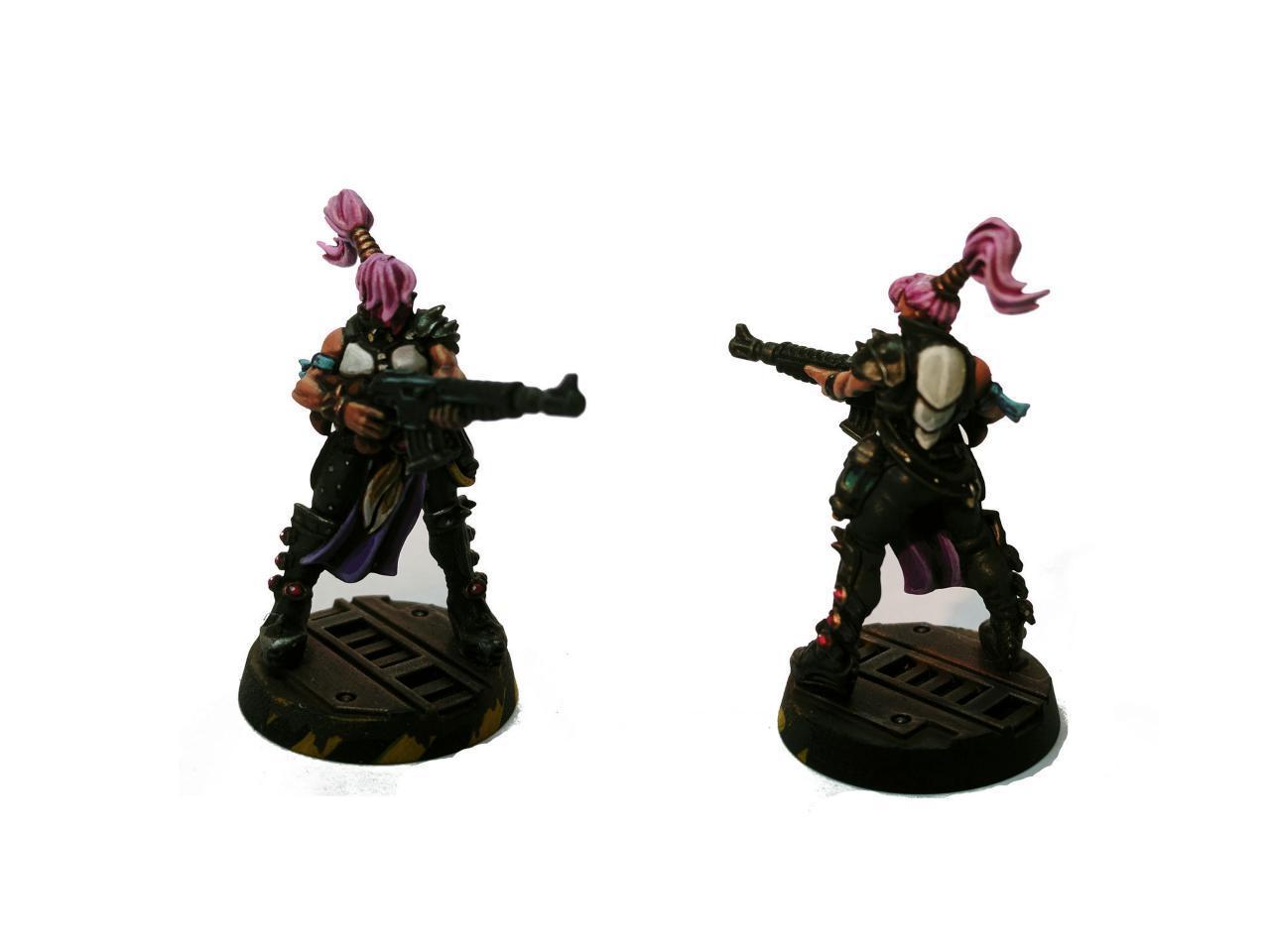 Chem-hellions, Escher, Gangs, Hive Scum, Necromunda, Underhive, Walls, Zone Mortalis