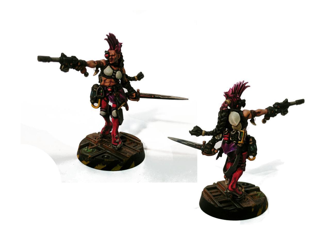Chem-hellions, Escher, Gangs, Hive Scum, Necromunda, Underhive, Walls, Zone Mortalis
