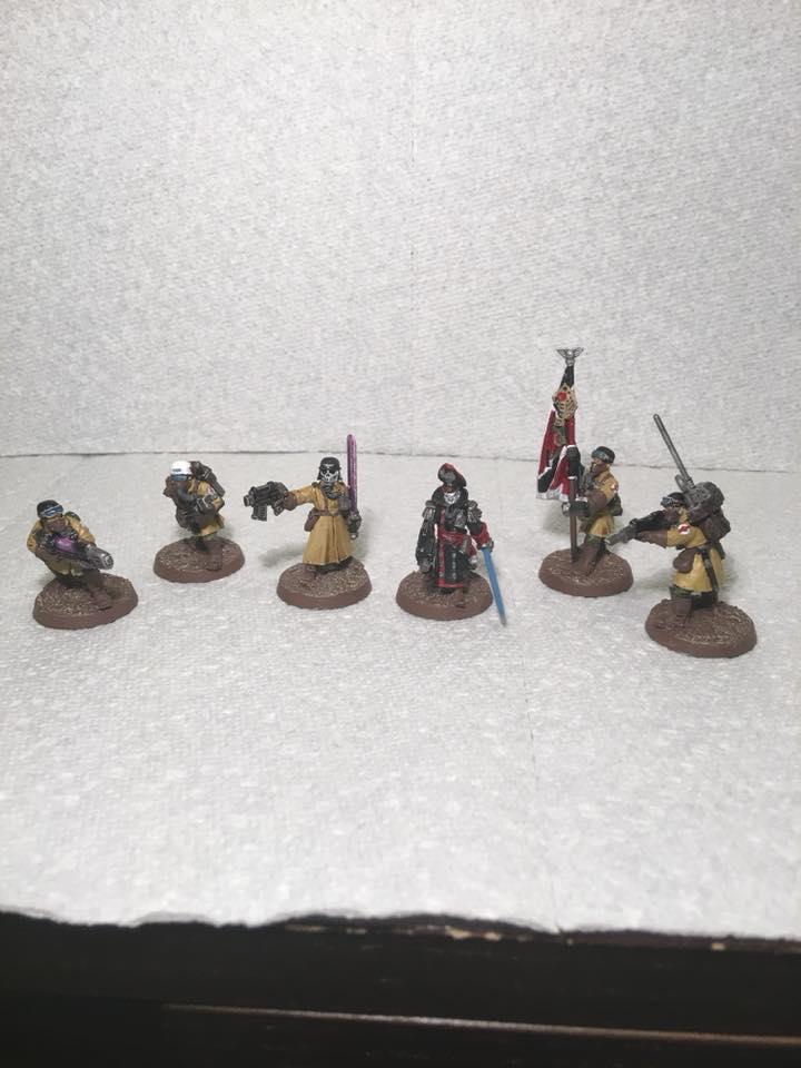 Banner, Command Squad, Imperial Guard, Medic, Steel Legion, Vox