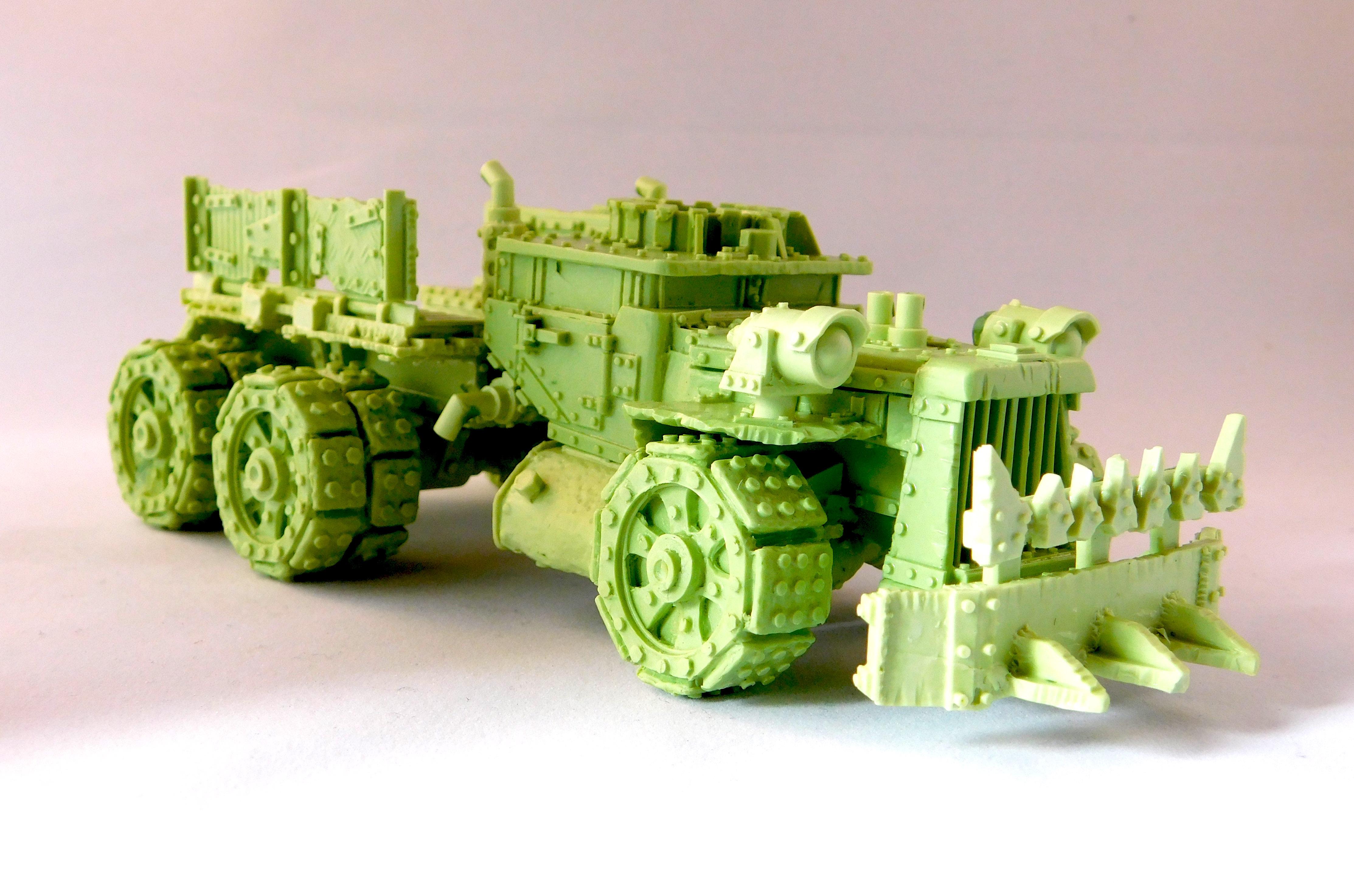 Green, Orks, Trukk, Da Green One Trukk