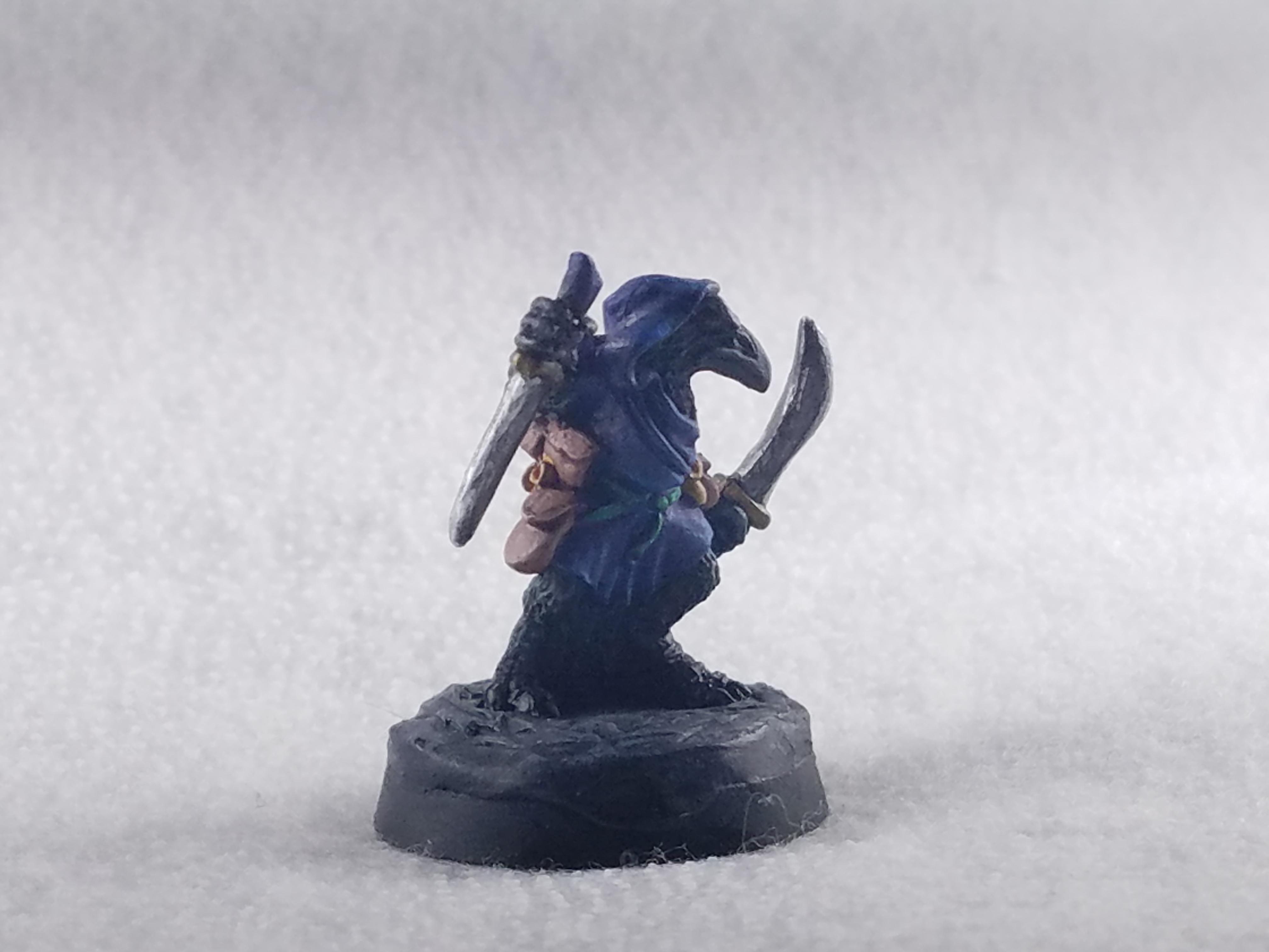 Adventurers, Crow Person, Dakka Painting Challenge 2018, Kenku, Oathsworn, Rogue, Tengu, Two Weapons