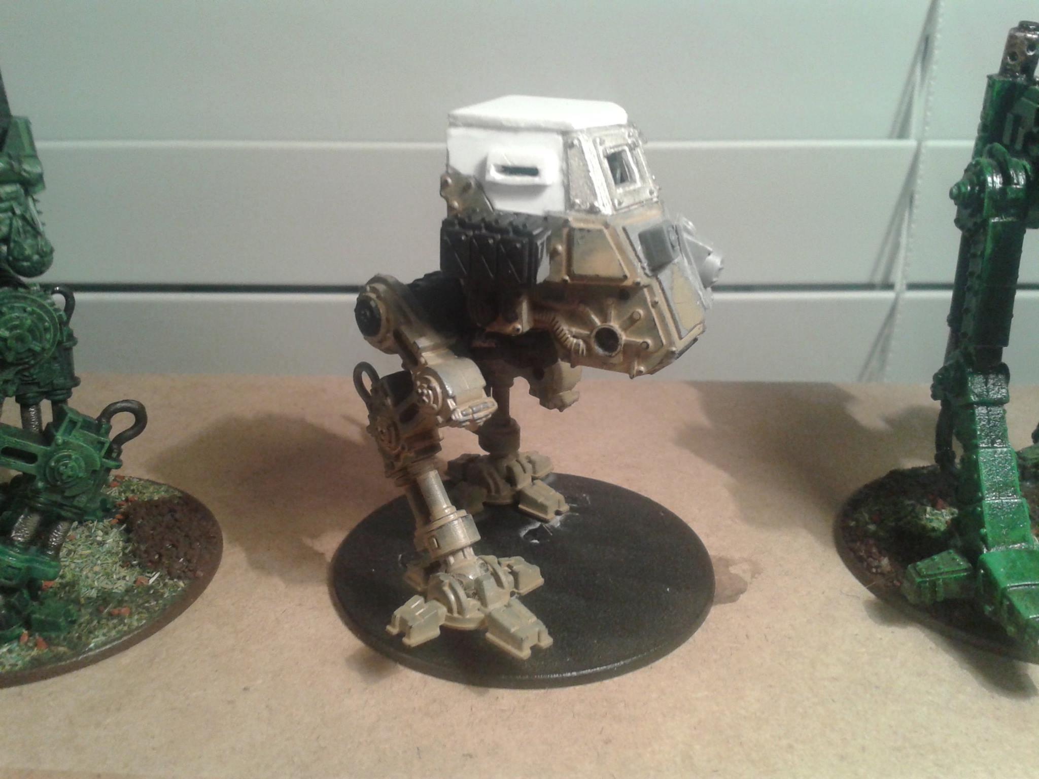 Astra Militarum, Imperial Assault Weapons, Imperial Guard, Metal, Plastic, Sentinel, Thudd Gun, Turantula