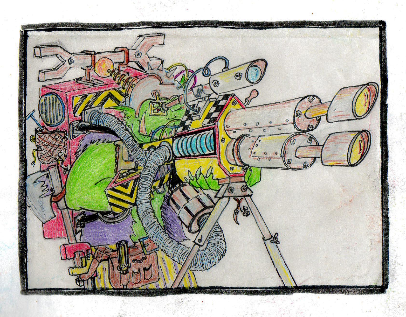 Cartoon, Comics, Drawing, Fiction, Graphic, Grots, Humour, Illustration, Orks, Sketch, Sketching, Warhammer 40,000