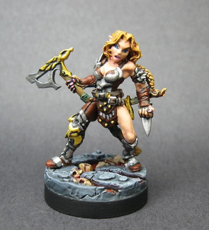 14018: Arnise Elven Sergeant, Carrero Arts, Carreroarts, Dark Heaven Legends, Dungeons And Dragons, Elves, Female, Painted Reaper Miniature, Pathfinder Rpg, Reaper Minis, Reaper Painted Miniature, Rpg Miniature, Table Top Wargames