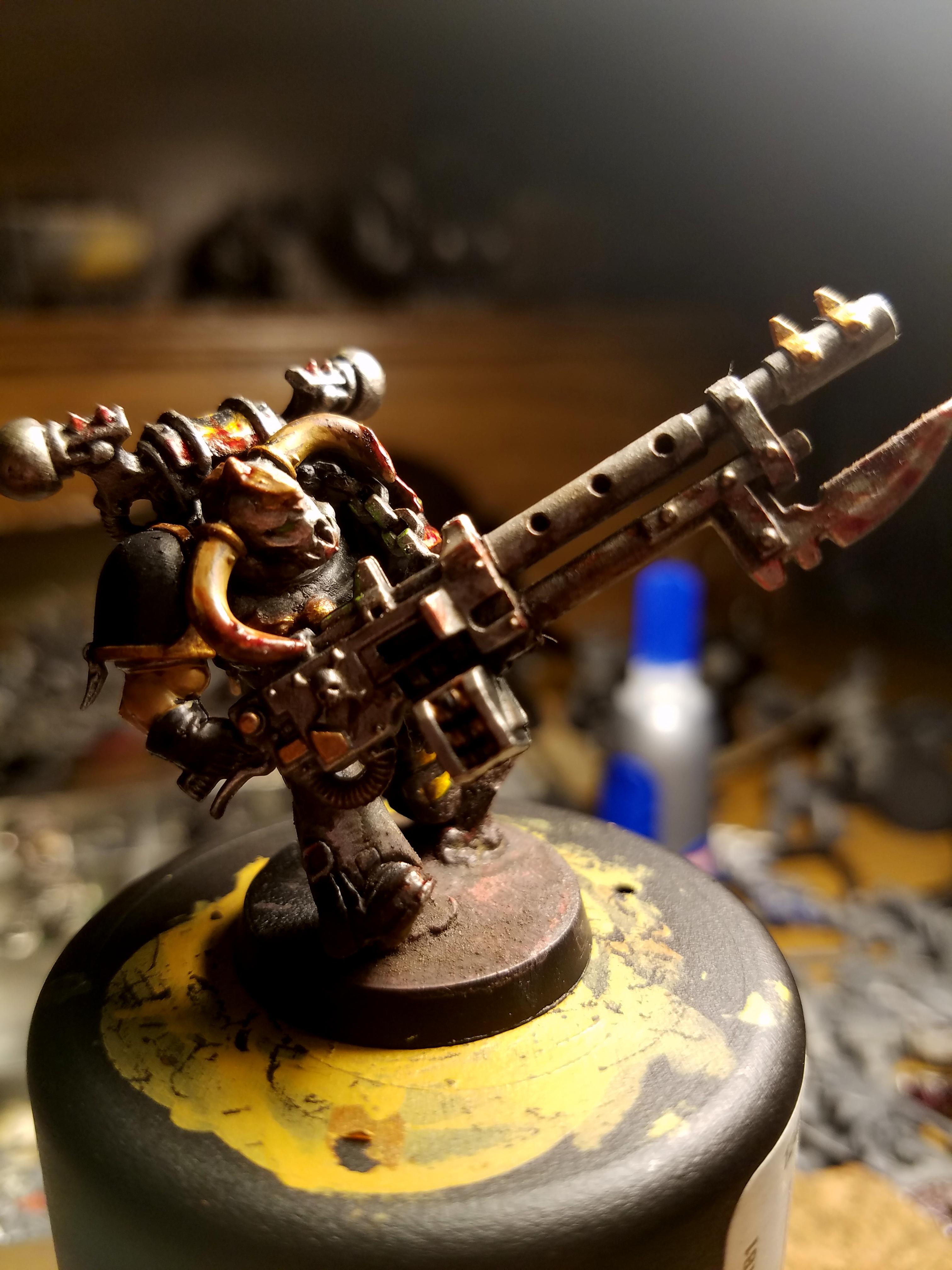 Autocannon, Chaos, Iron Warriors, Modde, Space Marines