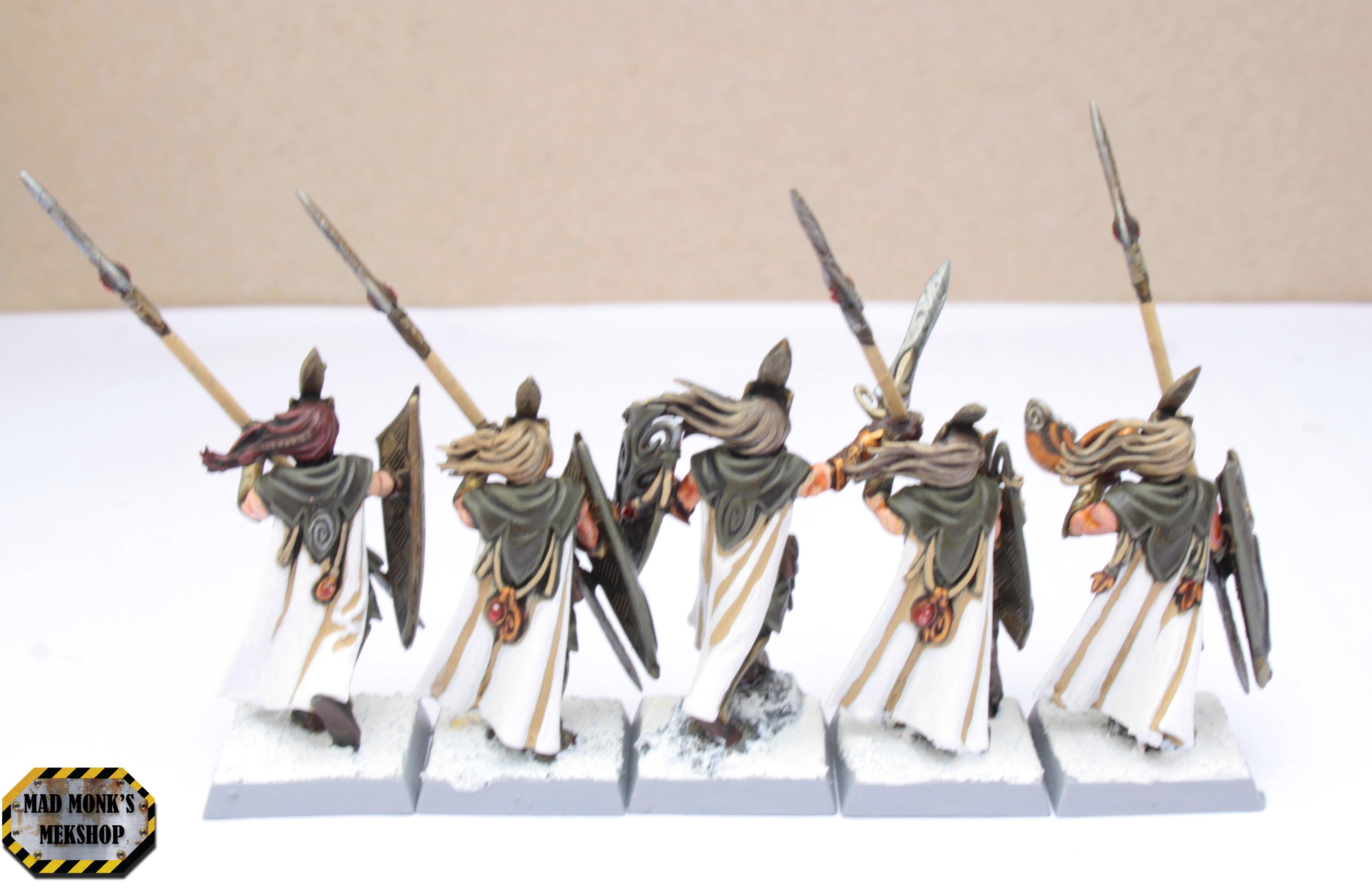 Cloaks, Elves, High, Regiment, Spearmen