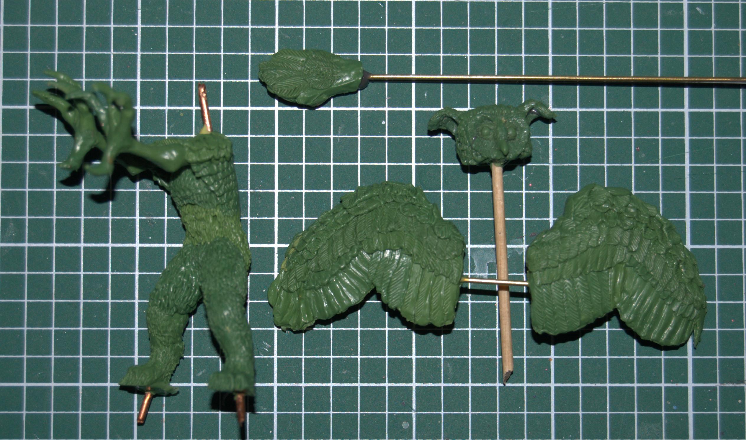 Monster, Sculpting, Owlynx, unassembled