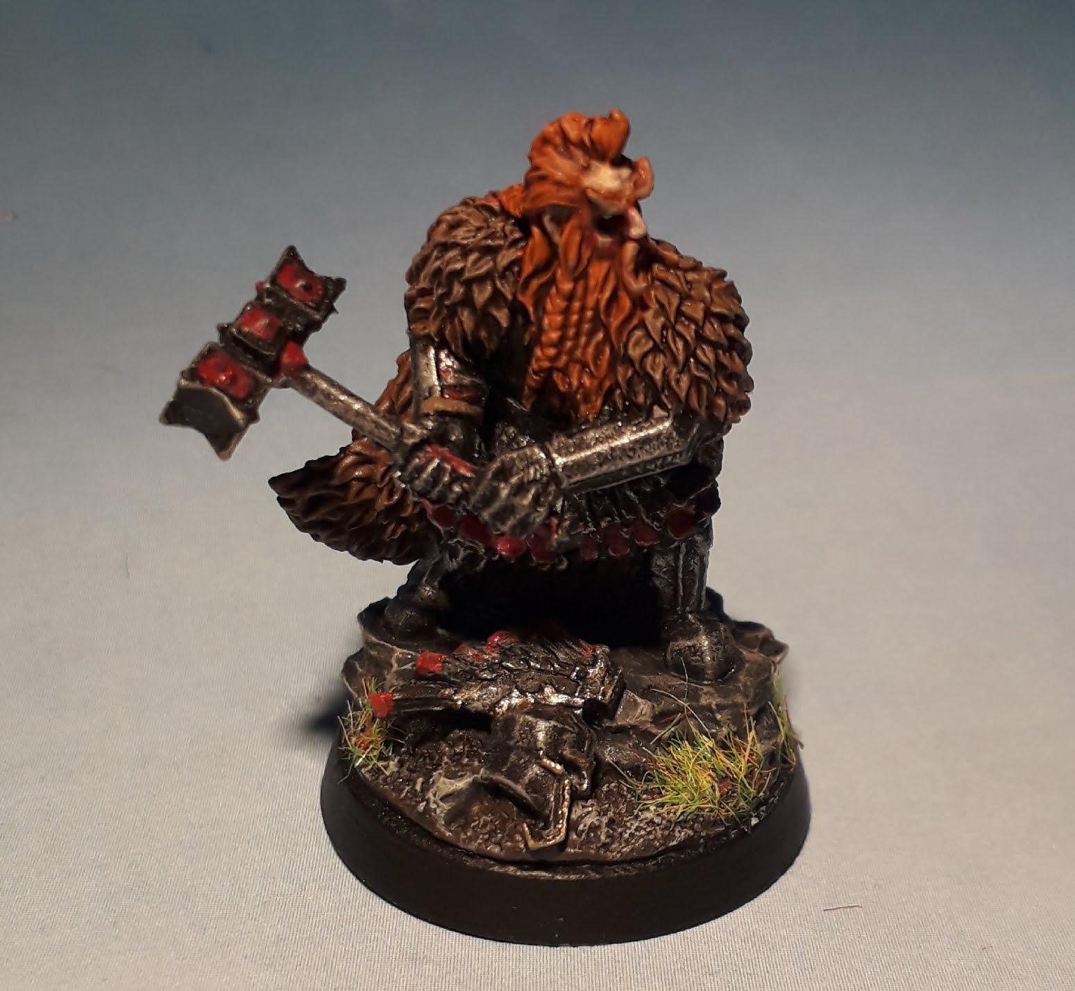 Dwarves, Hobbit, Dain II Ironfoot on his iron feet