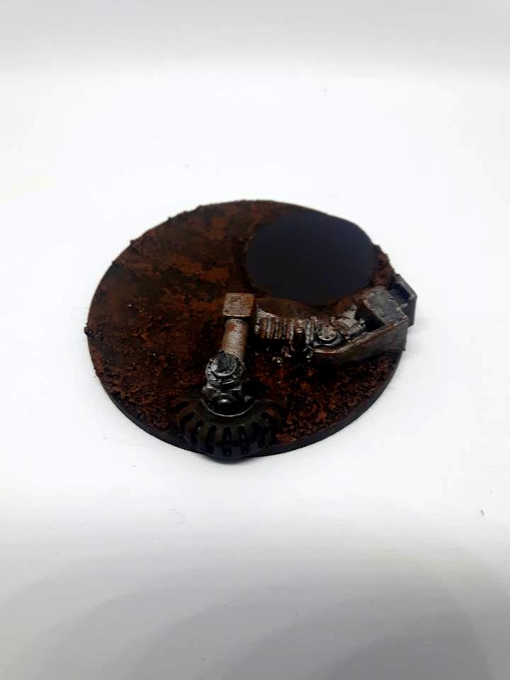 8. Basecoat paint with Scorched Earth then Layer with Mournfang Brown