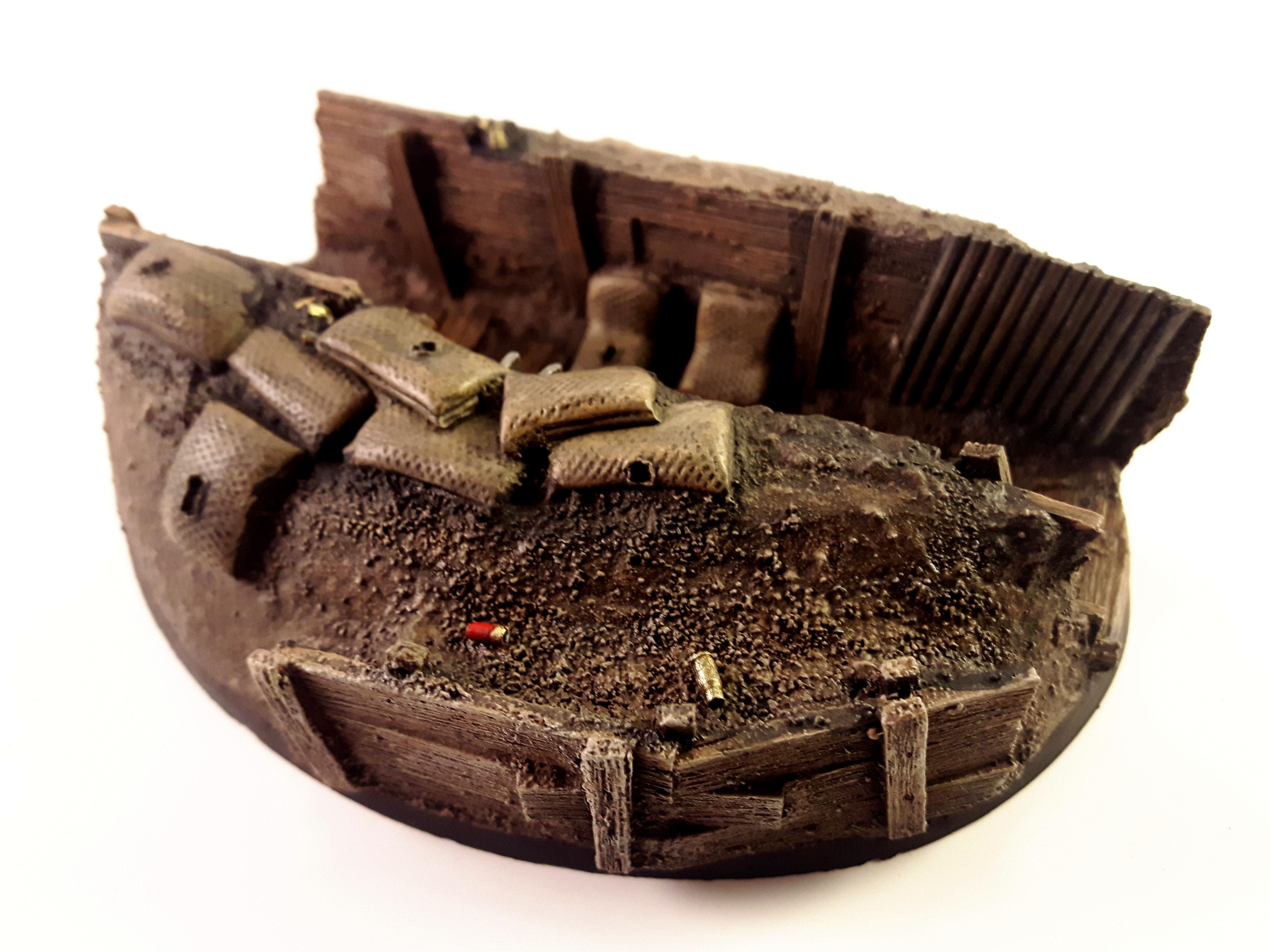 120mm, Astra Militarum, Base, Flying, Games Workshop, Imperial Guard, Oval, Resin, Trench, Warhammer 40,000