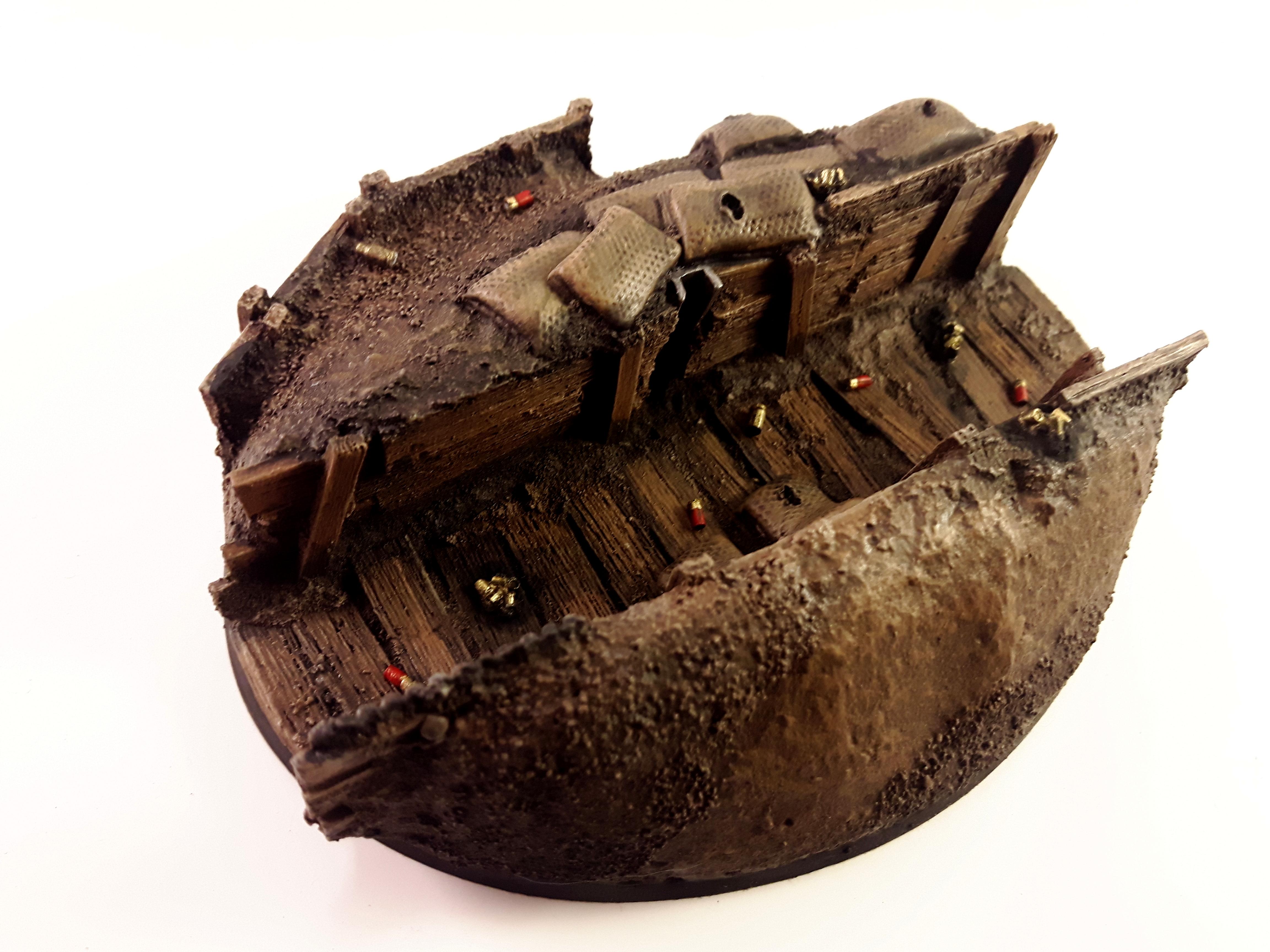 120mm, Astra Militarum, Base, Flying, Games Workshop, Imperial Guard, Oval, Resin, Trench, Warhammer 40,000