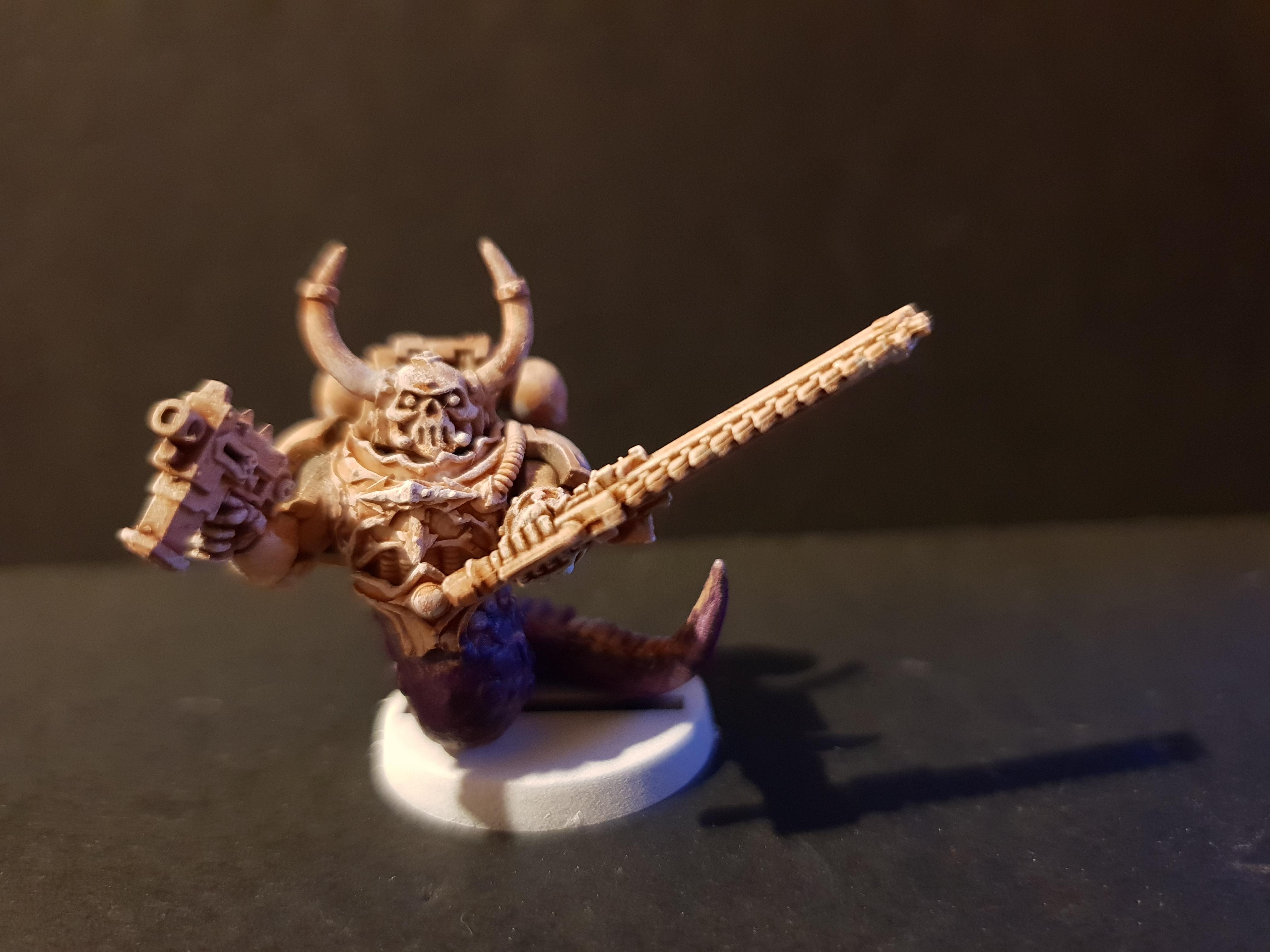 Chaos, Chaos Space Marines, Conversion, Serpentine, Slaanesh, Warhammer 40,000, Work In Progress
