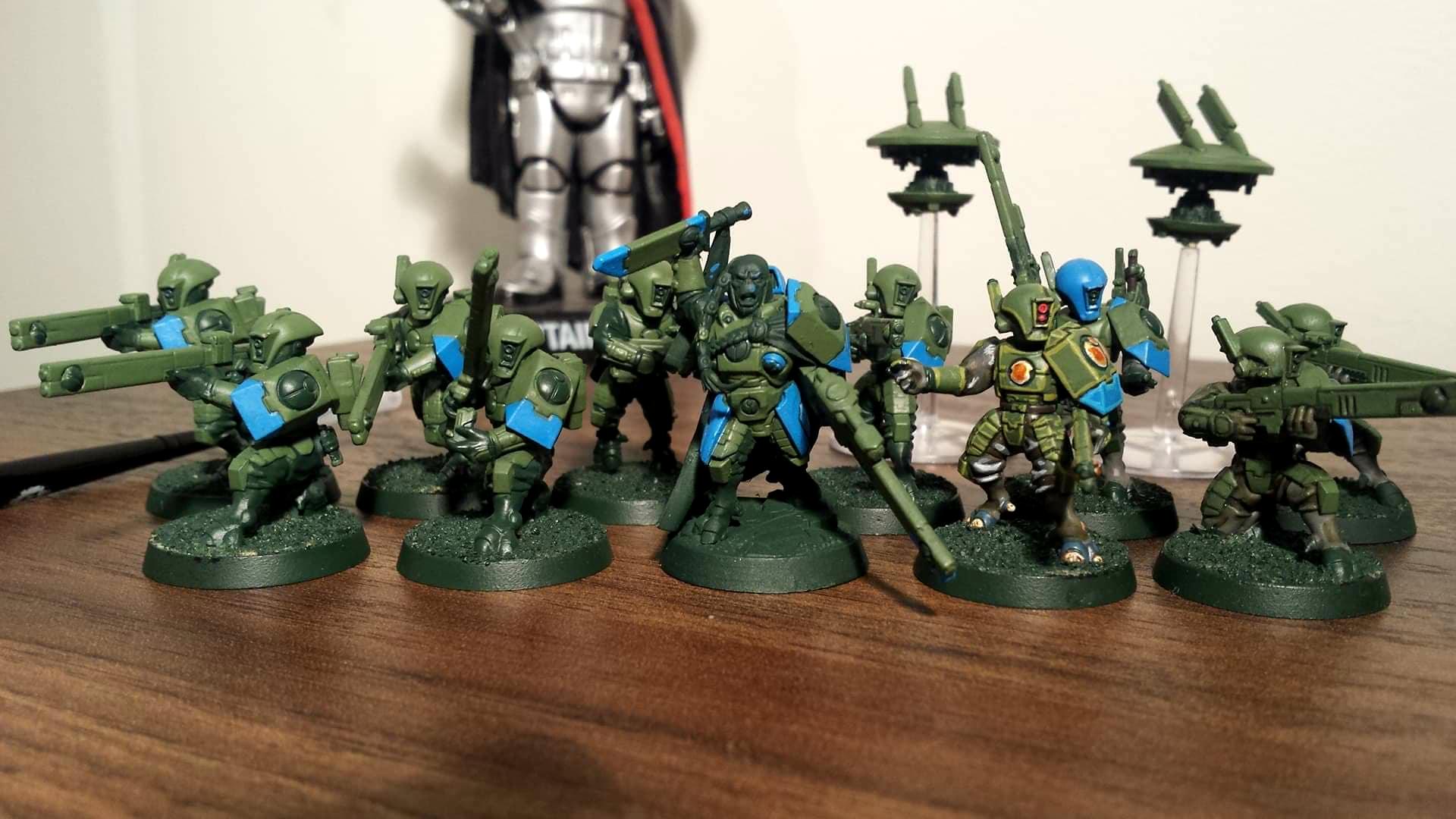 Drones, Fire Warriors, Fireblade, Tau