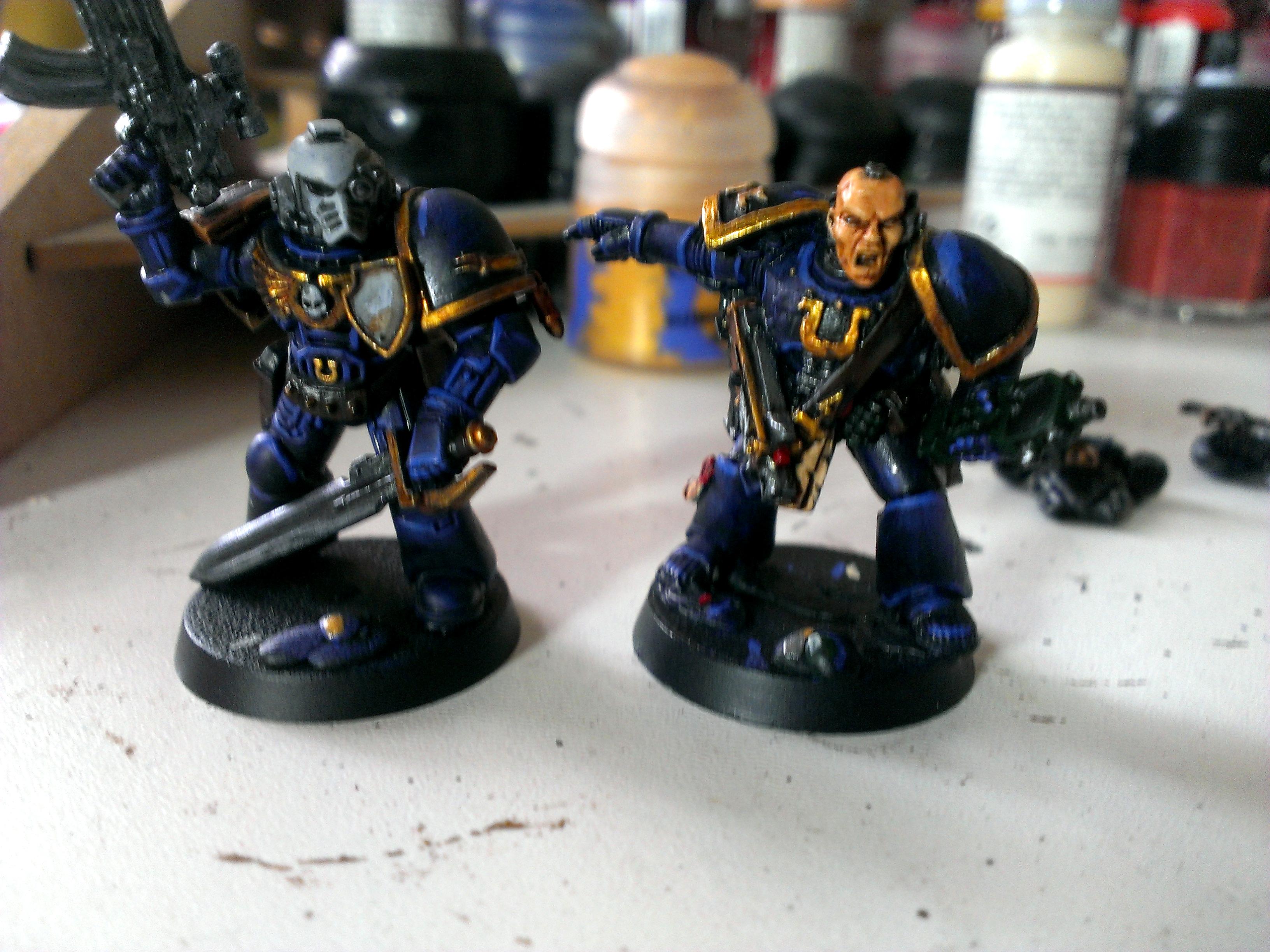 Lieutenants, Space Marines, Ultramarines, Work In Progress