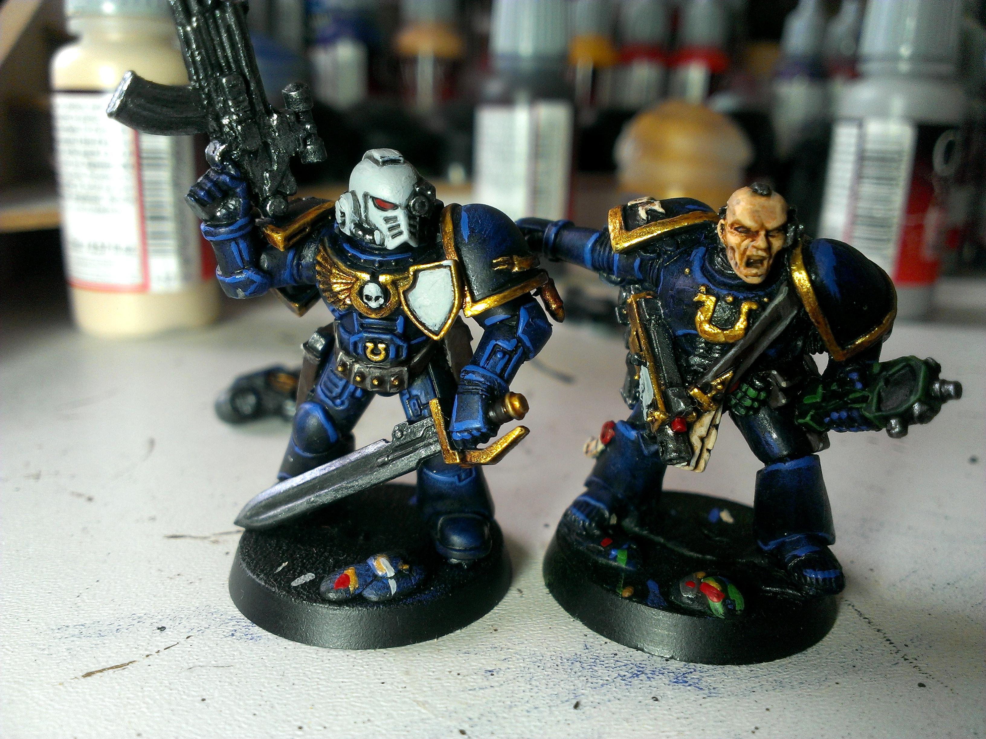 Lieutenants, Space Marines, Ultramarines, Work In Progress