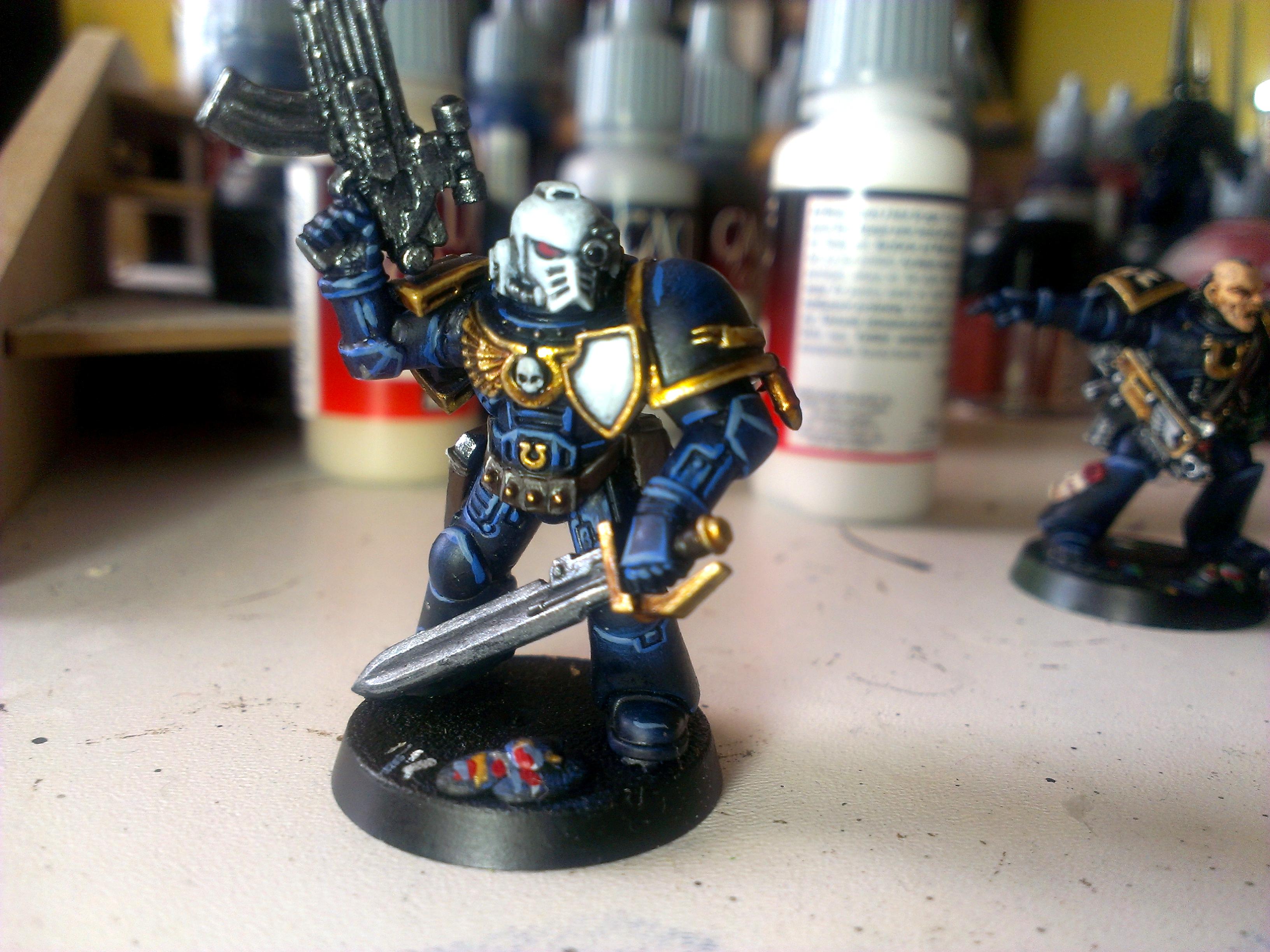 Lieutenants, Space Marines, Ultramarines, Work In Progress
