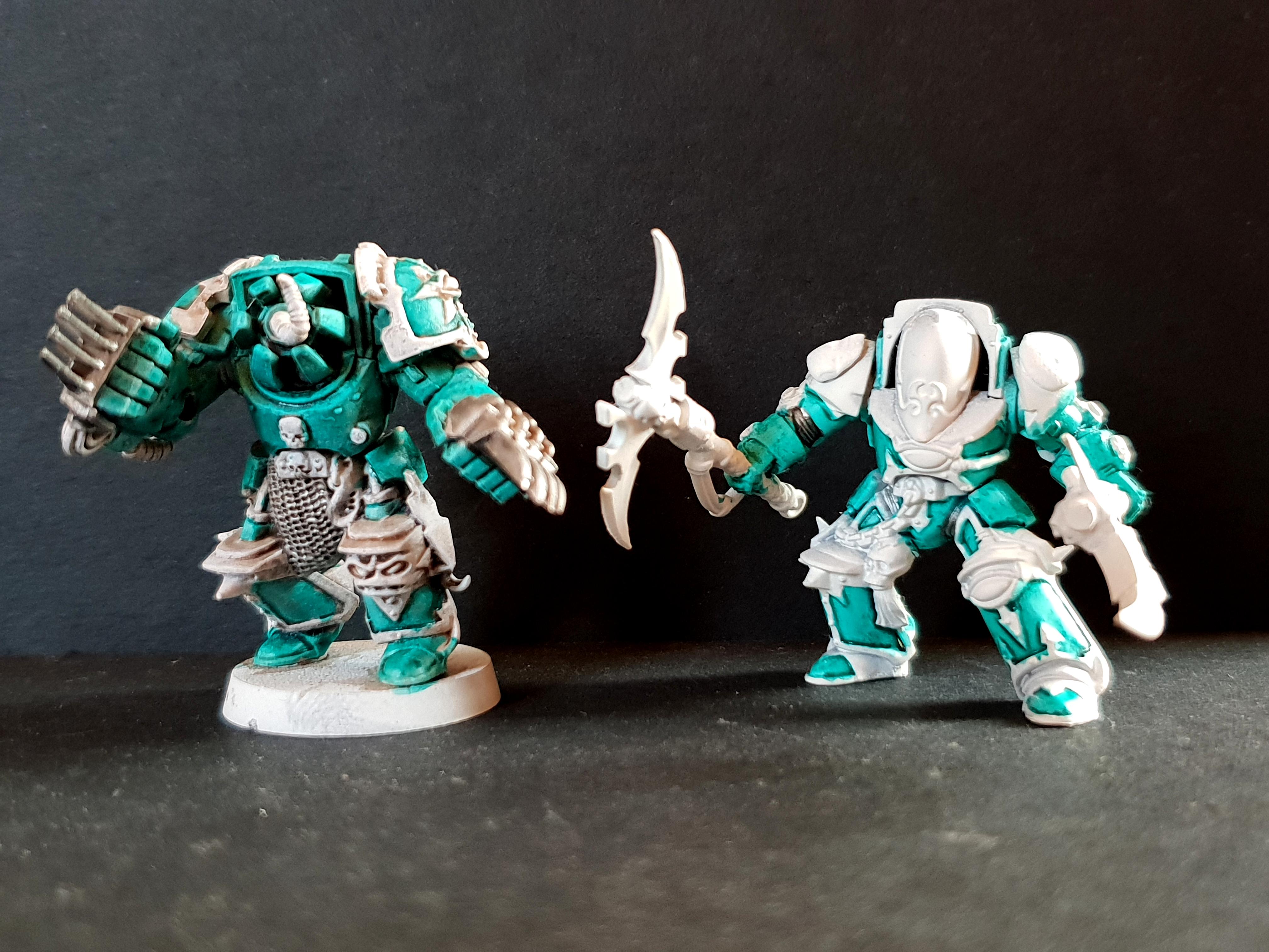 Chaos, Chaos Space Marines, Conversion, Pip, Slaanesh, Warhammer 40,000, Work In Progress