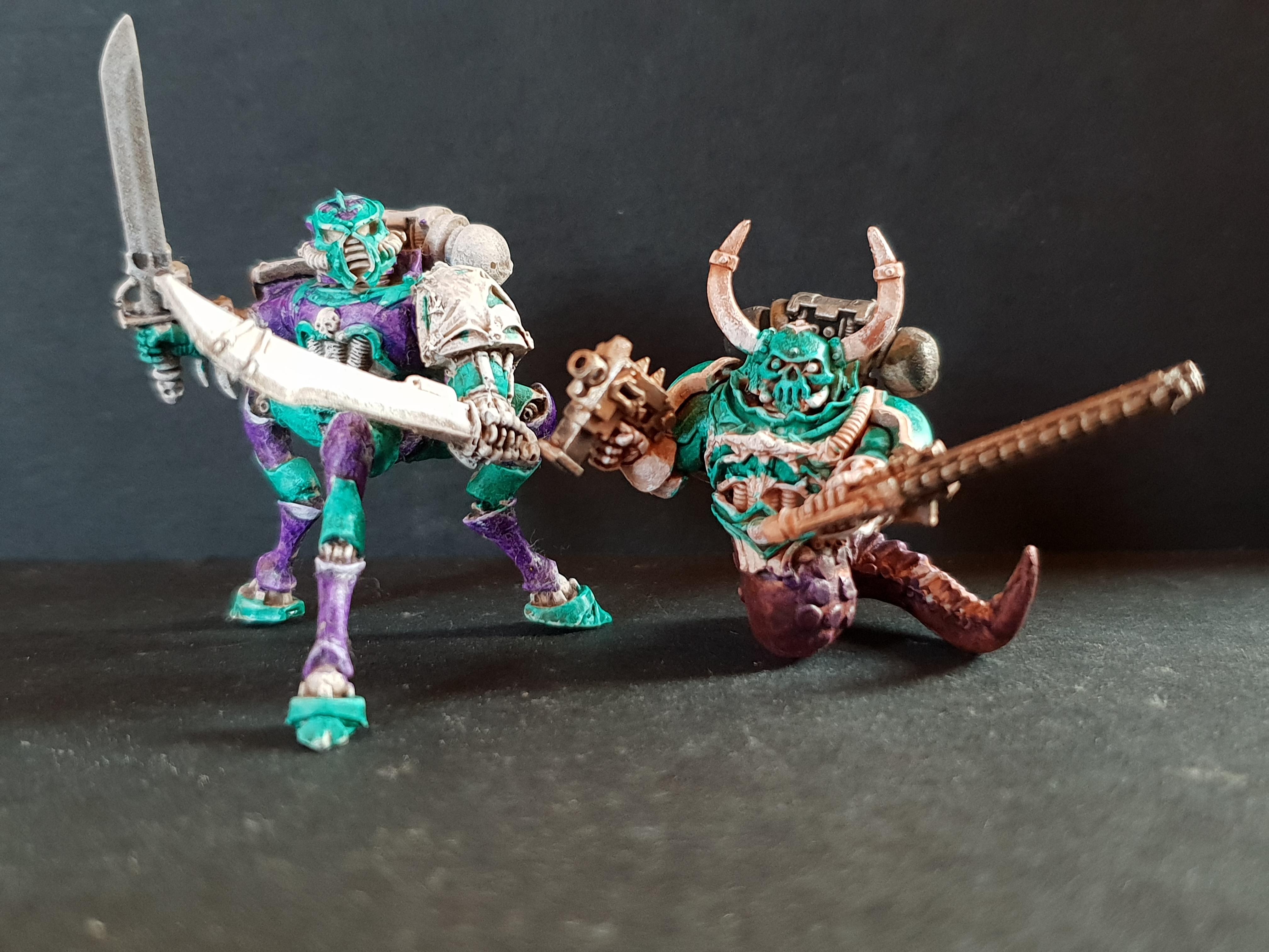 Chaos, Chaos Space Marines, Conversion, Pip, Slaanesh, Warhammer 40,000, Work In Progress