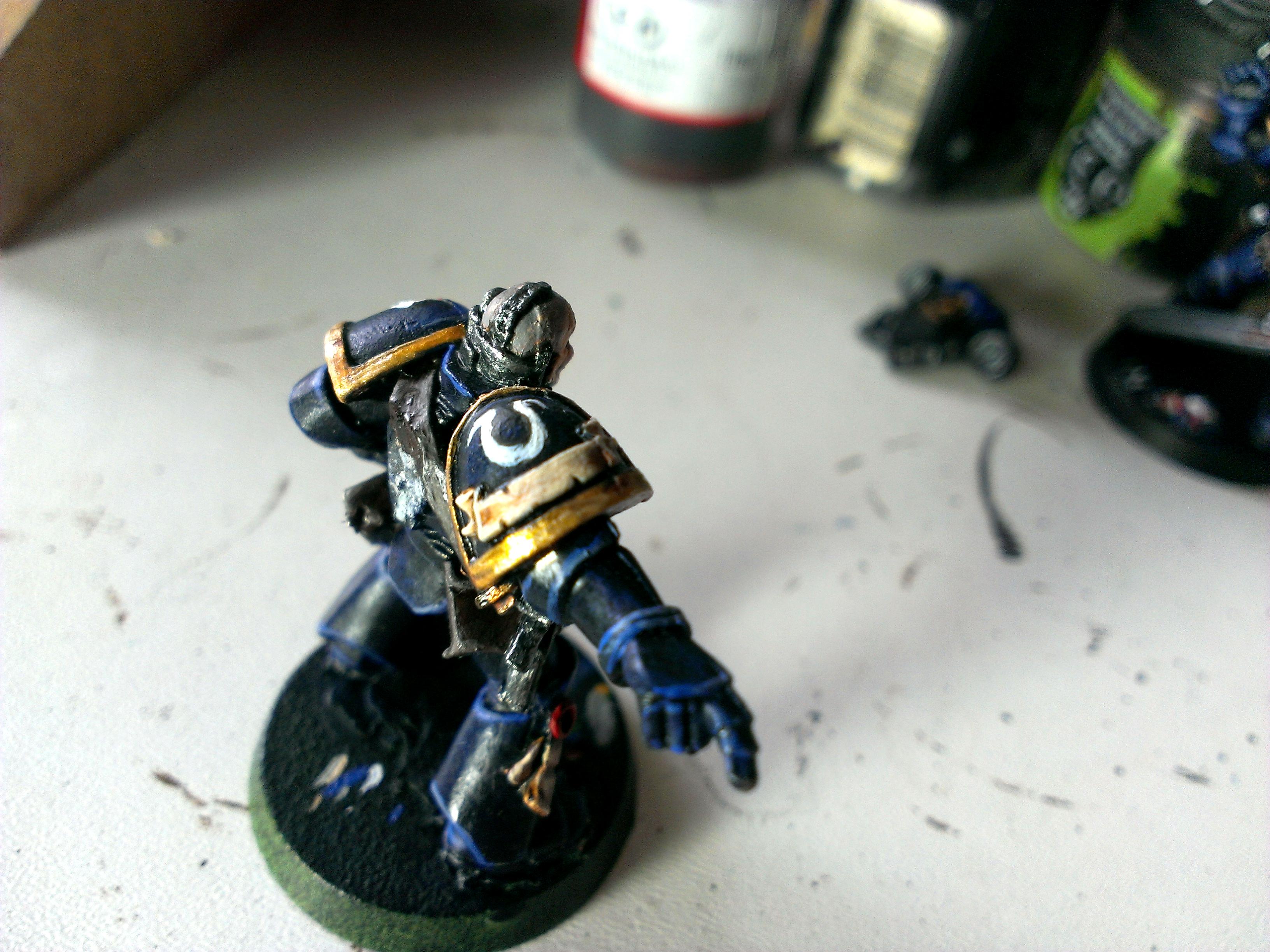 Lieutenant, Space Marines, Ultramarines, Work In Progress