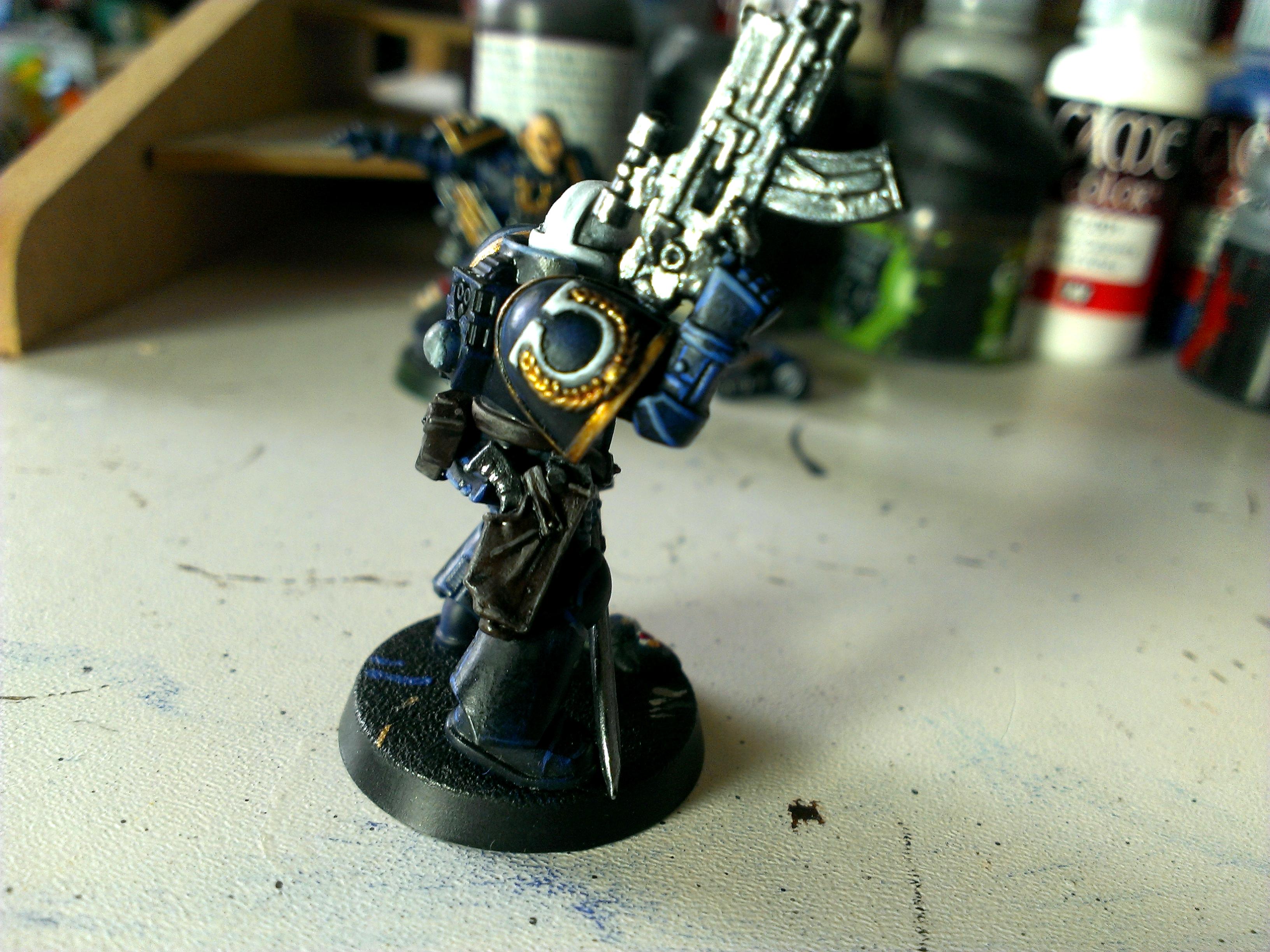 Lieutenant, Space Marines, Ultramarines, Work In Progress