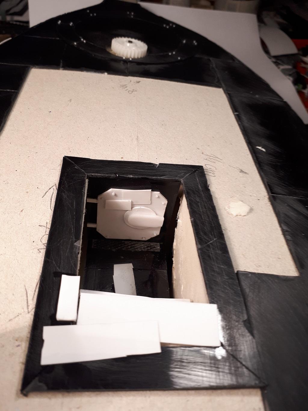 Stairs temporarily mounted 