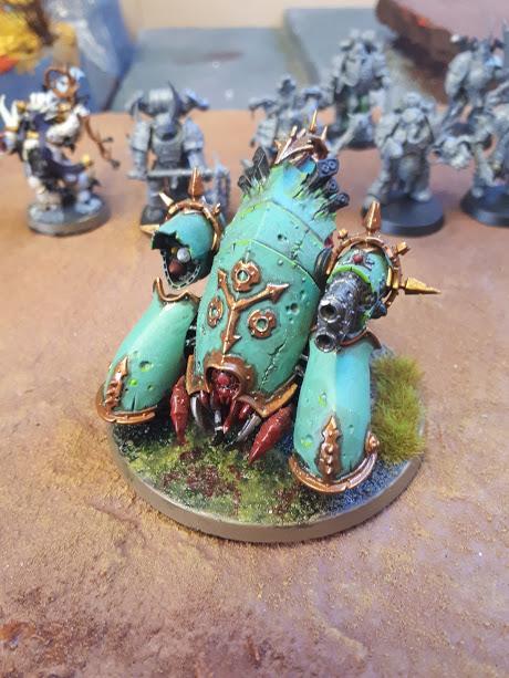 Putrid choir scheme, WIP blight hauler, needs flesh finishing then rusting on the metal etc. 