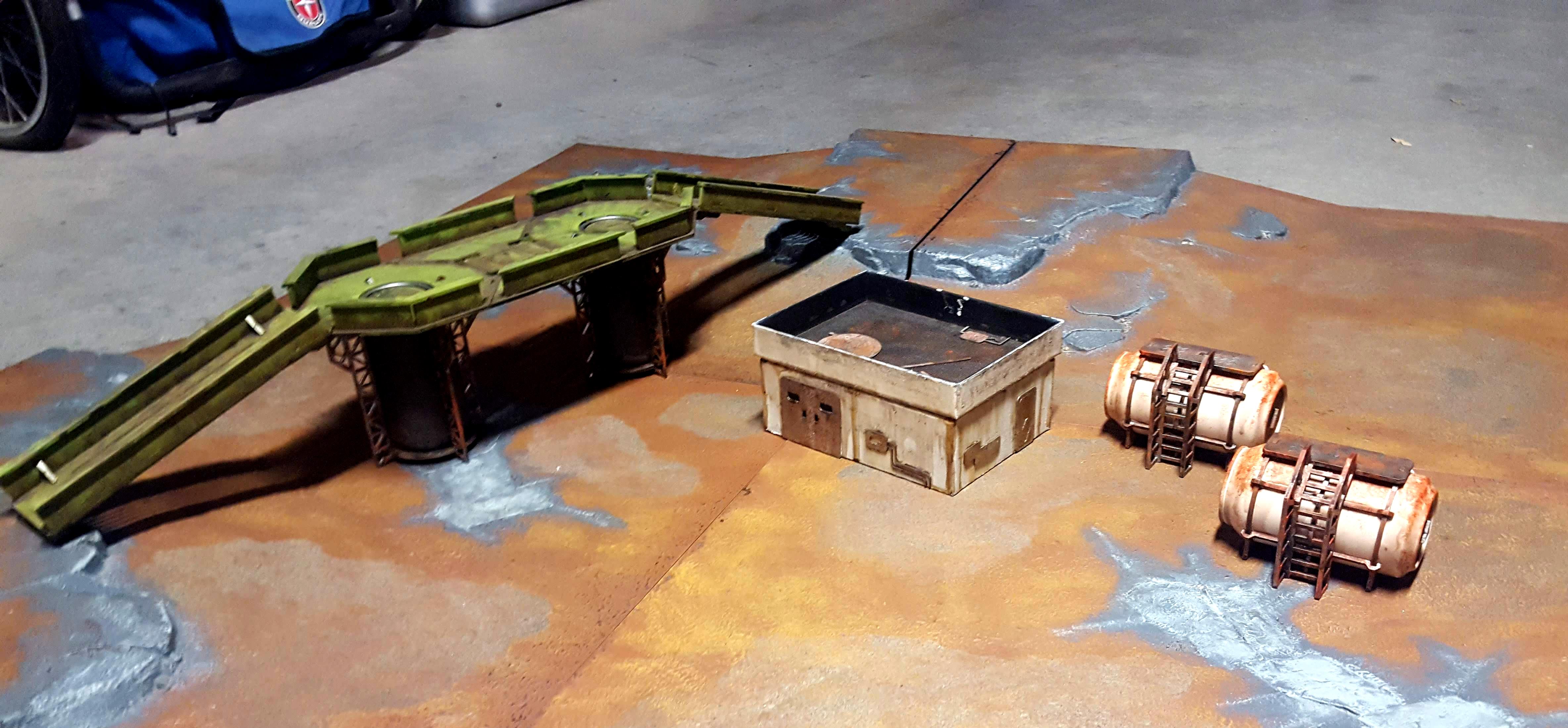 Promethium Forge MDF kits and a scratch-built building