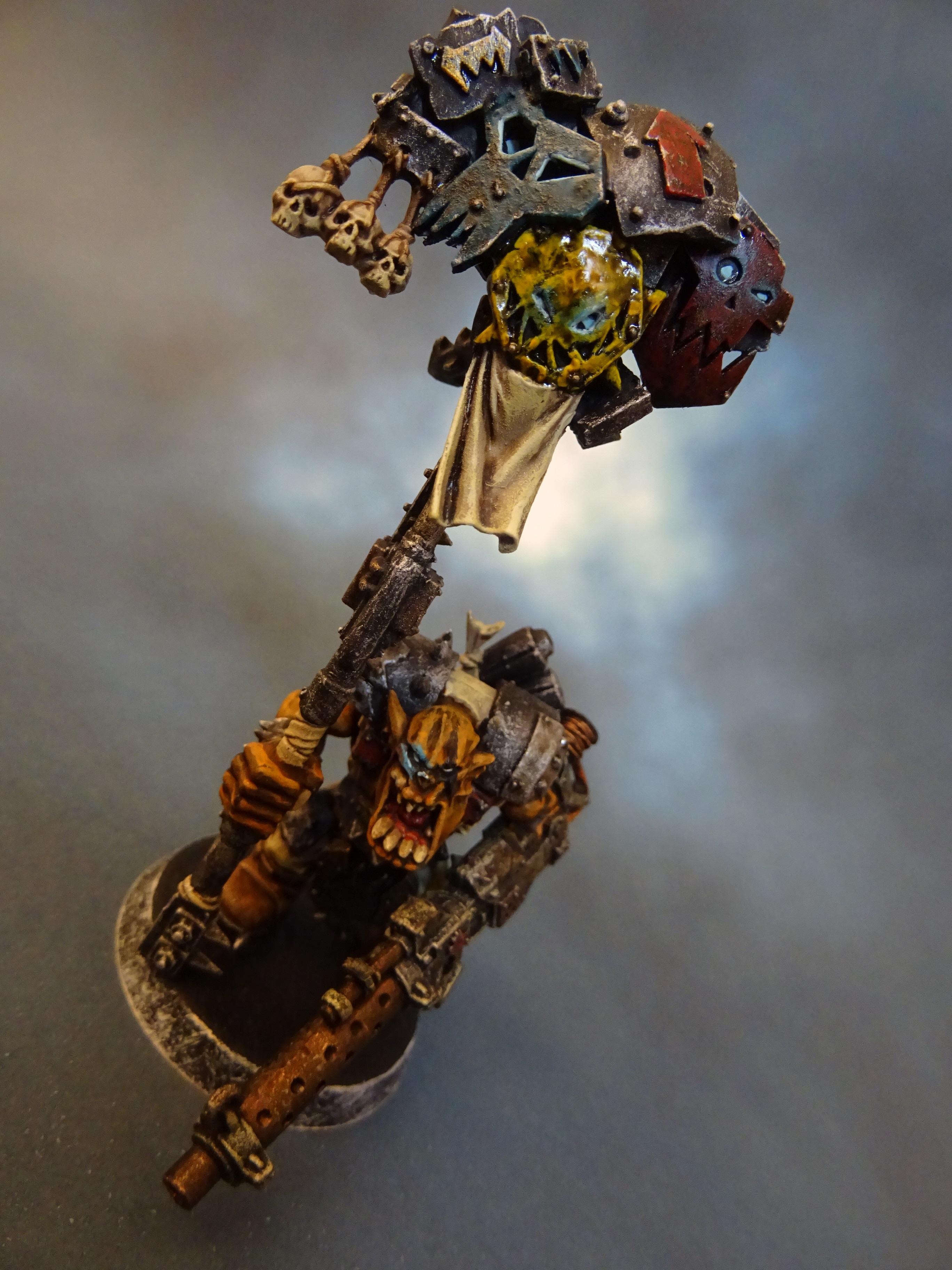 Ork Nob With Waaagh! Banner Conversion Bits