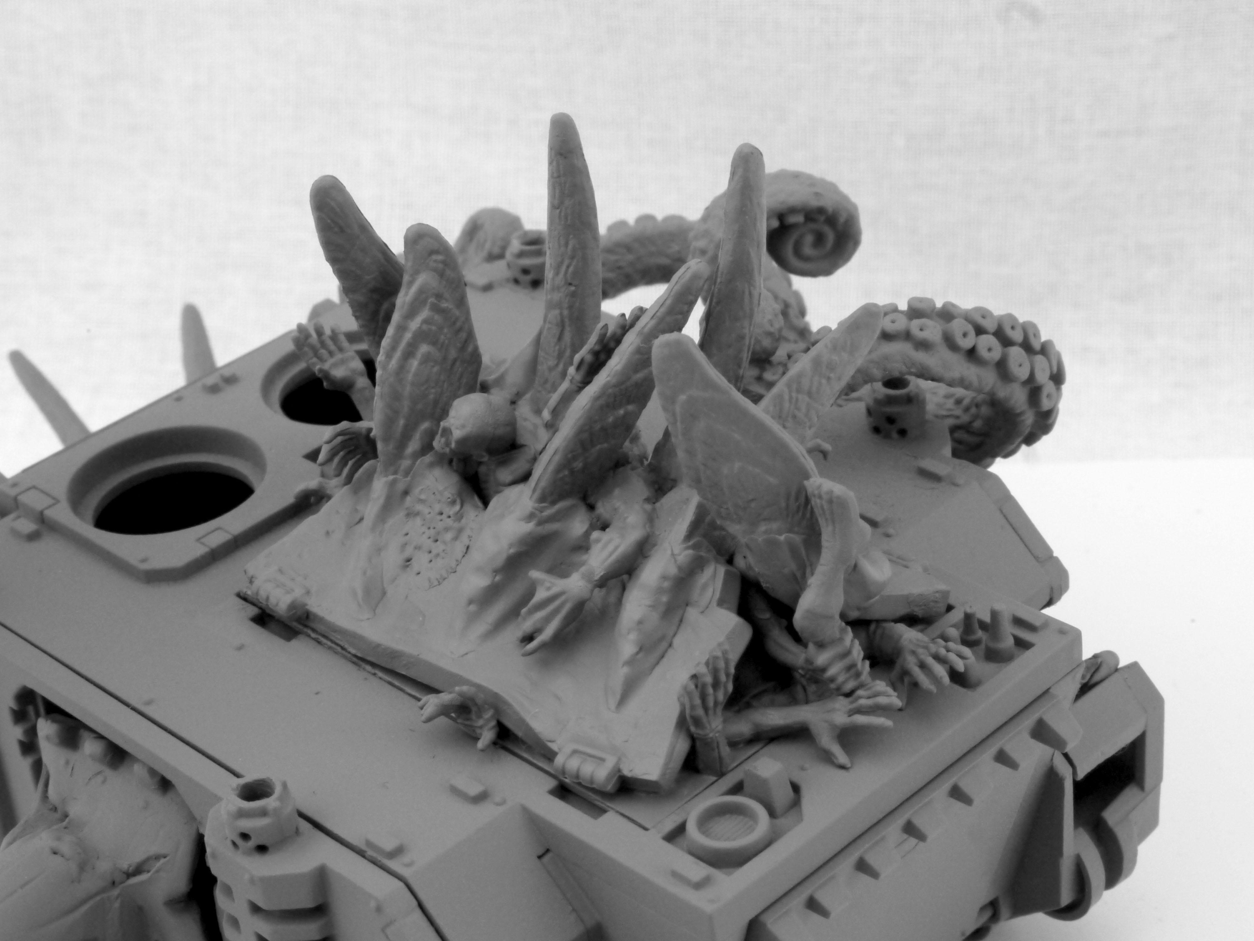 Bell, Death Chime, Death Guard, Dedicated Transport, Nurgle, Predator, Rhino, Tentacles, Zombie
