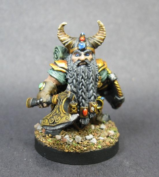 01610: Dain Deepaxe, D, Dark Heaven Legends, Painted Reaper Miniature, Reaper Minis, Reaper Painted Miniature, Rpg Miniature