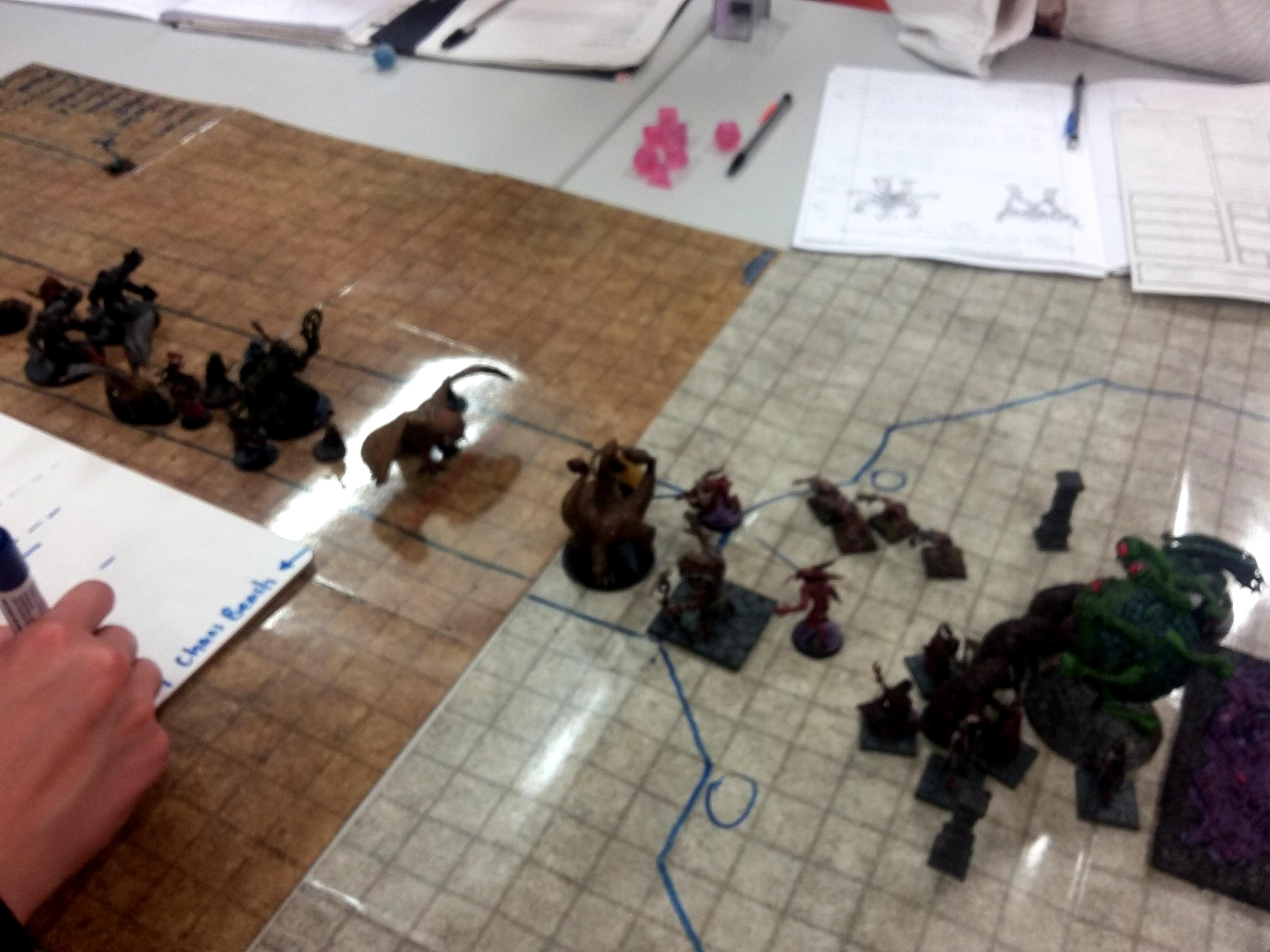 Turn 3 - Owl engages the chaos beasts