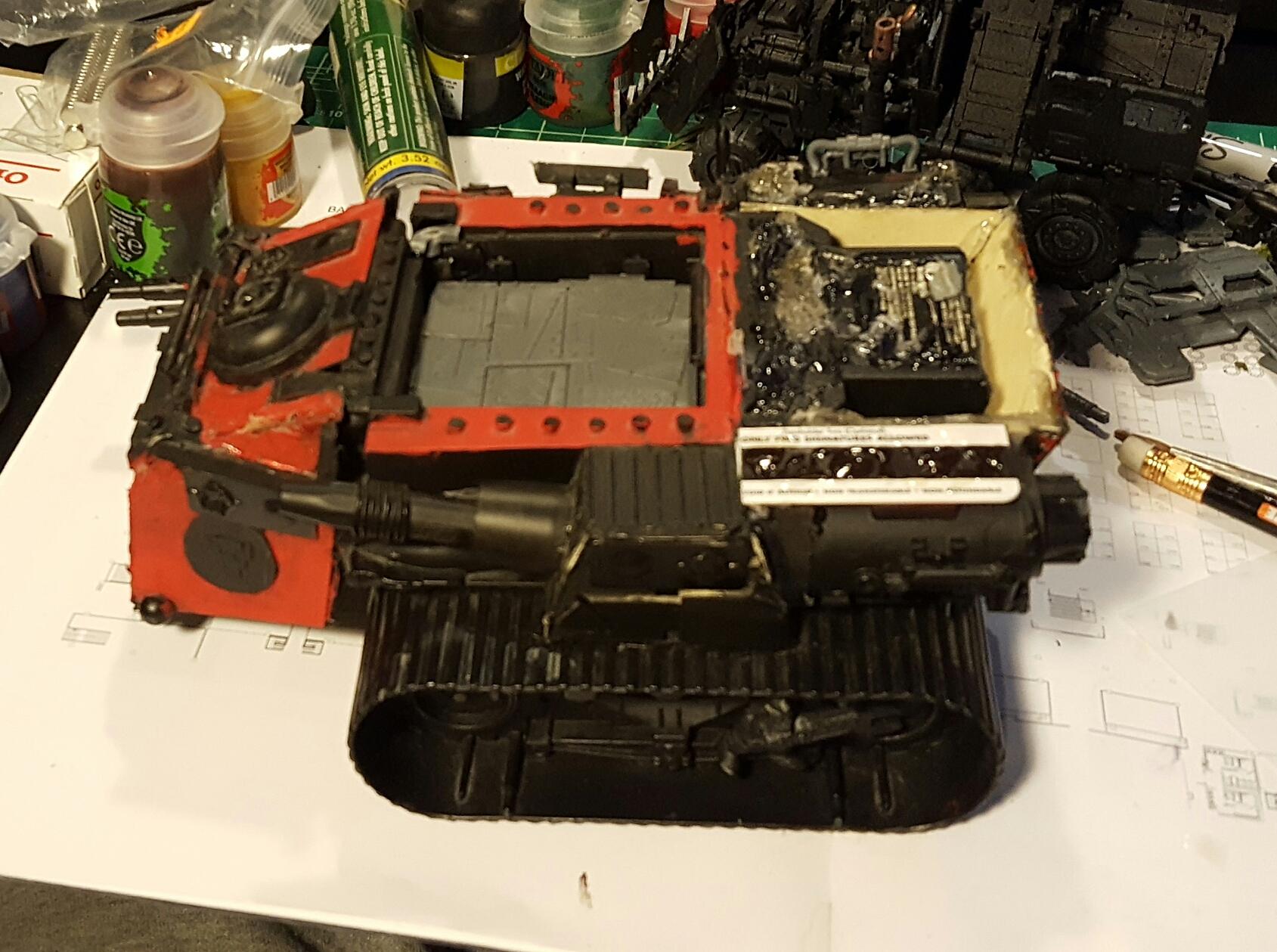 Battlewagon, Conversion, Orks, Scratch Build