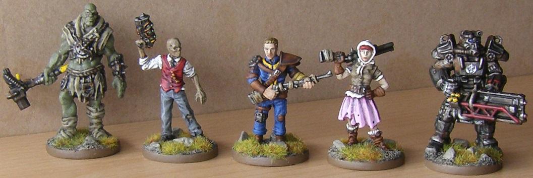 FFG Fallout Board Game Miniatures
