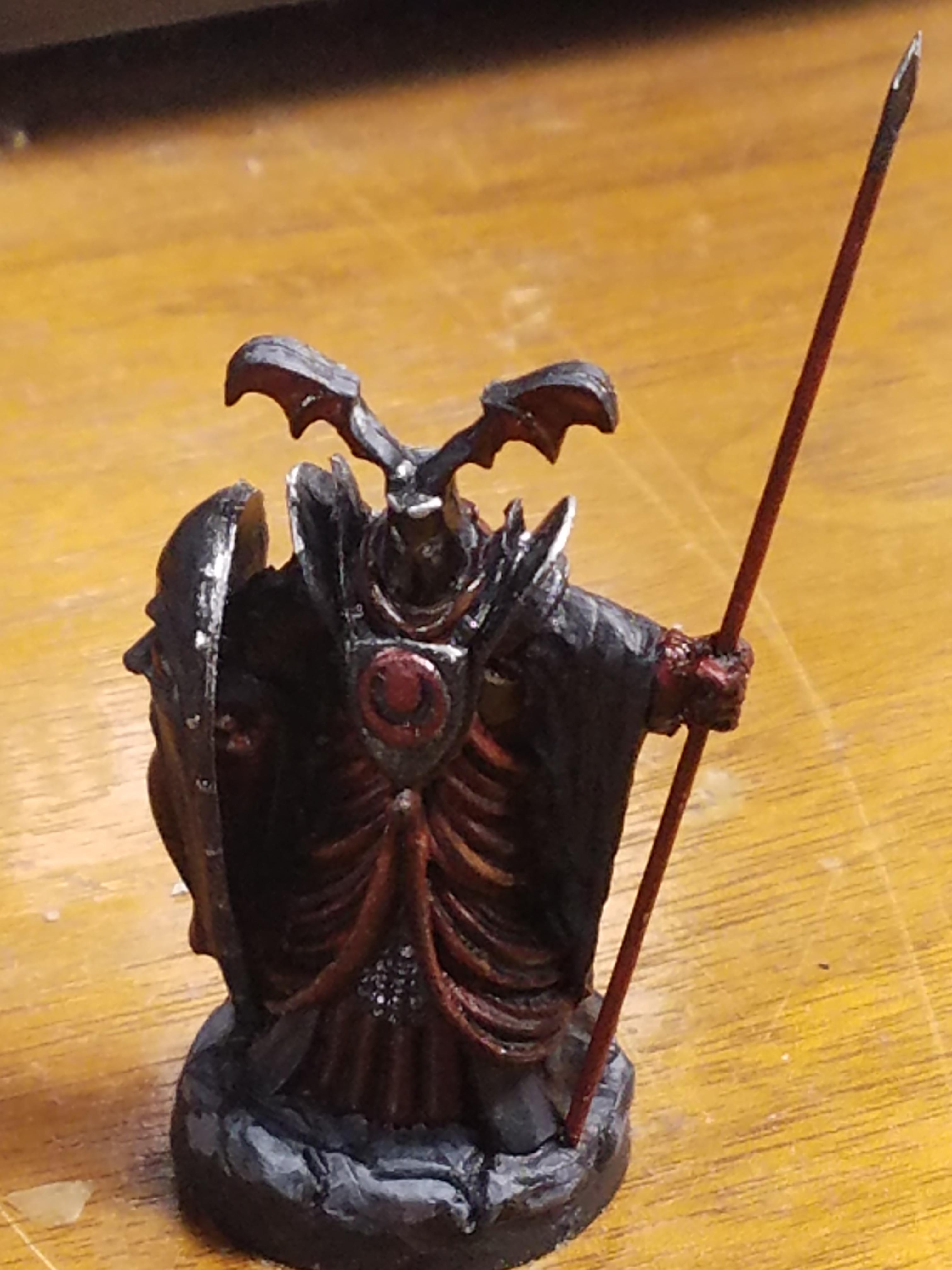 Dakka Painting Challenge 2018, Reaper, Reaper Bones, Red, Robes, Spear, Three-color