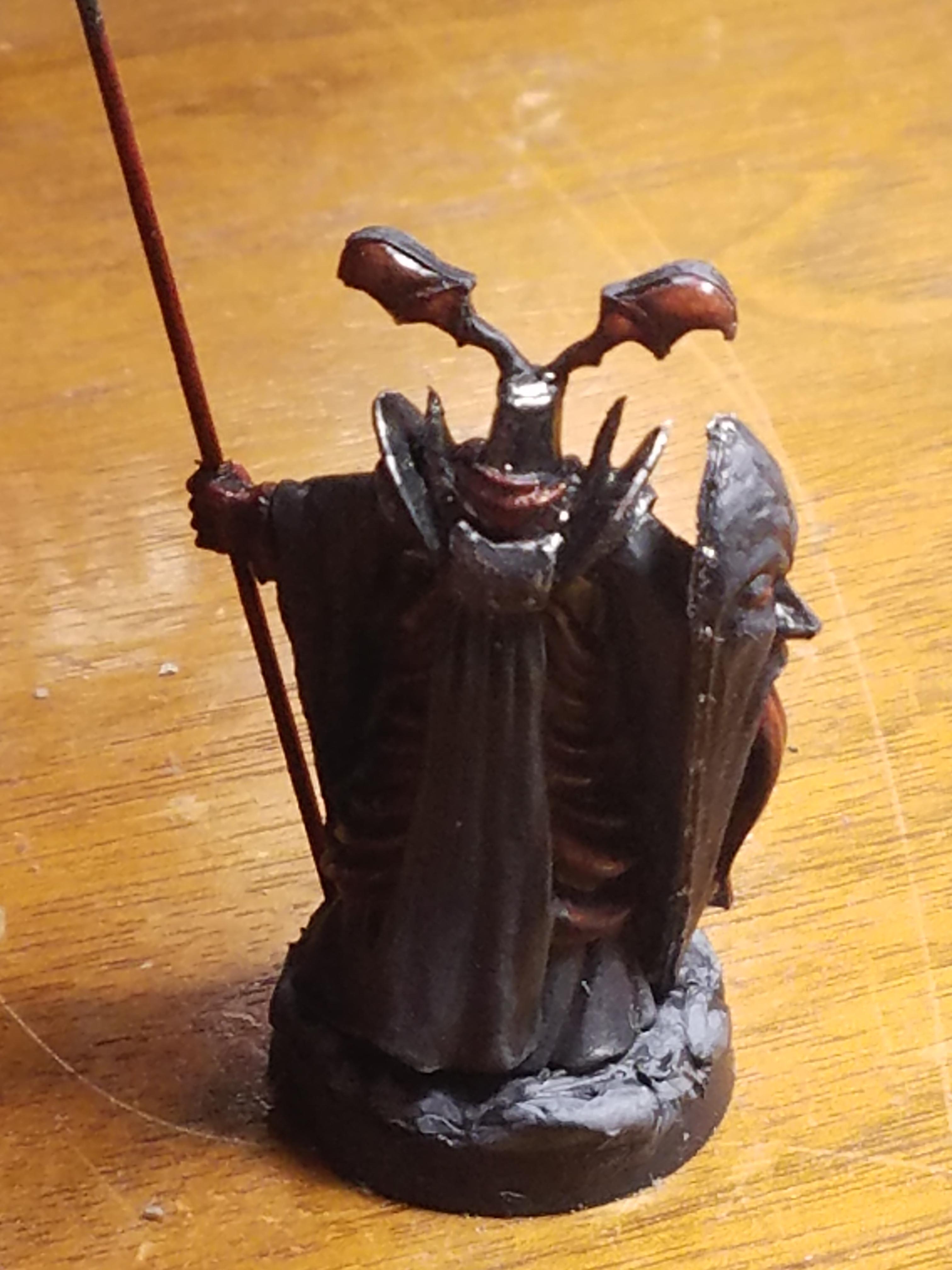Dakka Painting Challenge 2018, Reaper, Reaper Bones, Red, Robes, Spear, Three-color