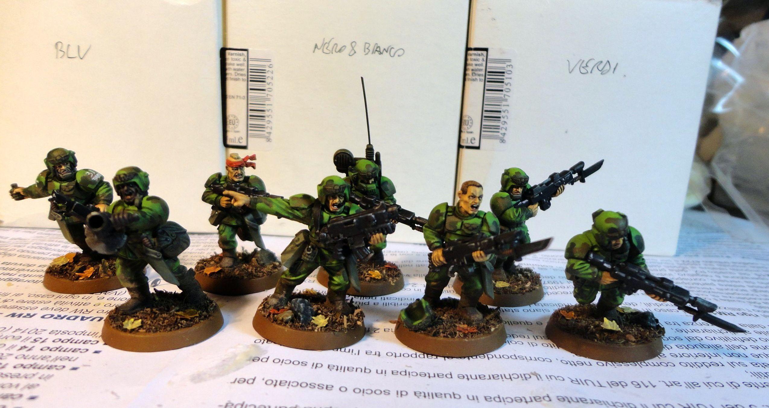 Astra Militarum, Cadians, Camouflage, Imperial Guard, Infantry Squad ...