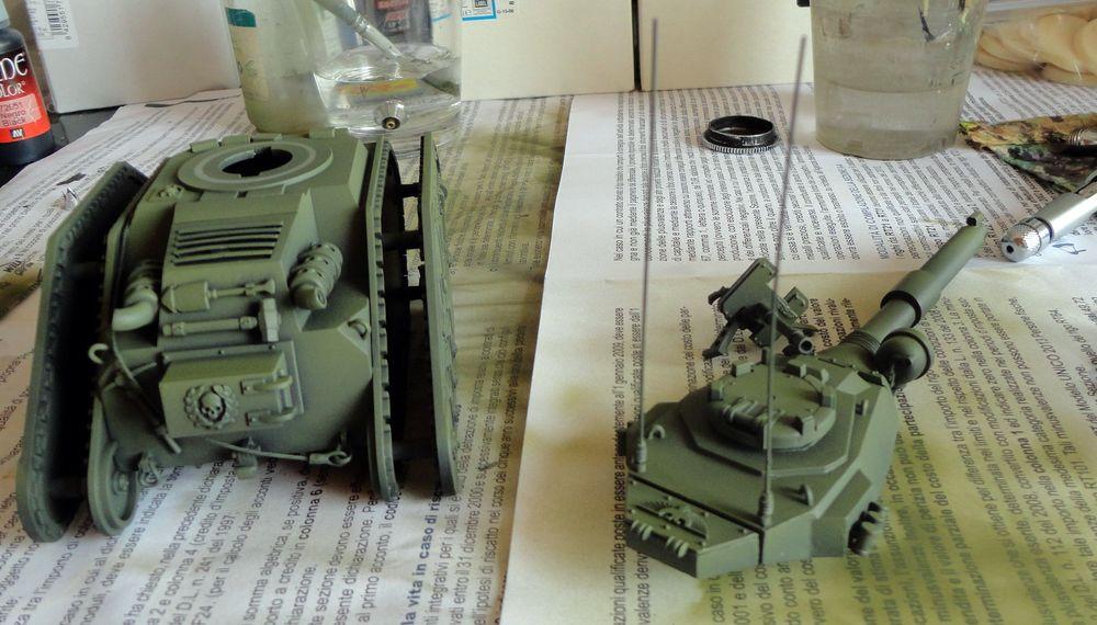 Astra Militarum, Camouflage, Imperial Guard, Leman Russ, Tank, Vanquisher, Work In Progress