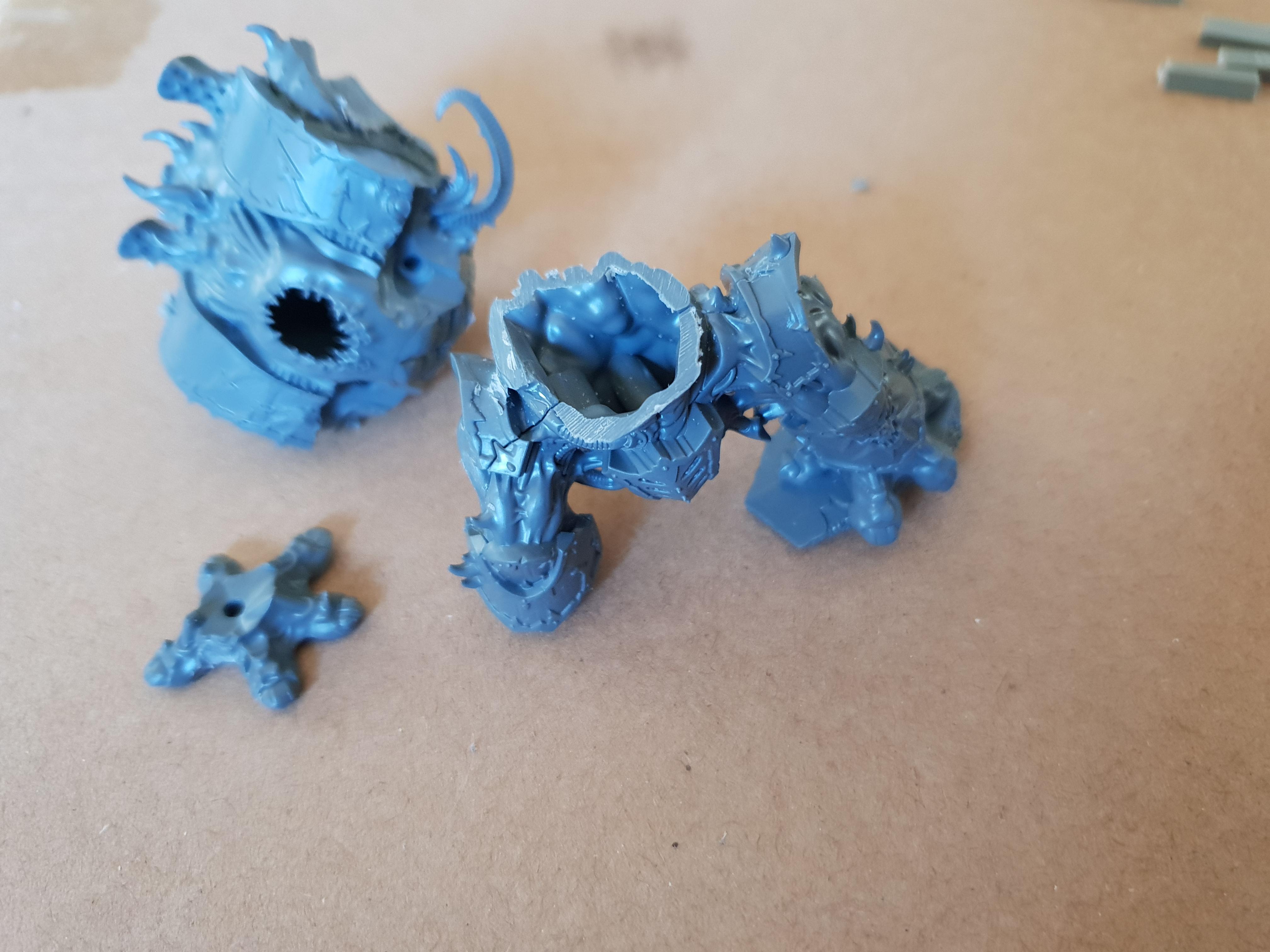 Chaos, Chaos Space Marines, Conversion, Dreadnought, Hellbrute, Warhammer 40,000, Work In Progress