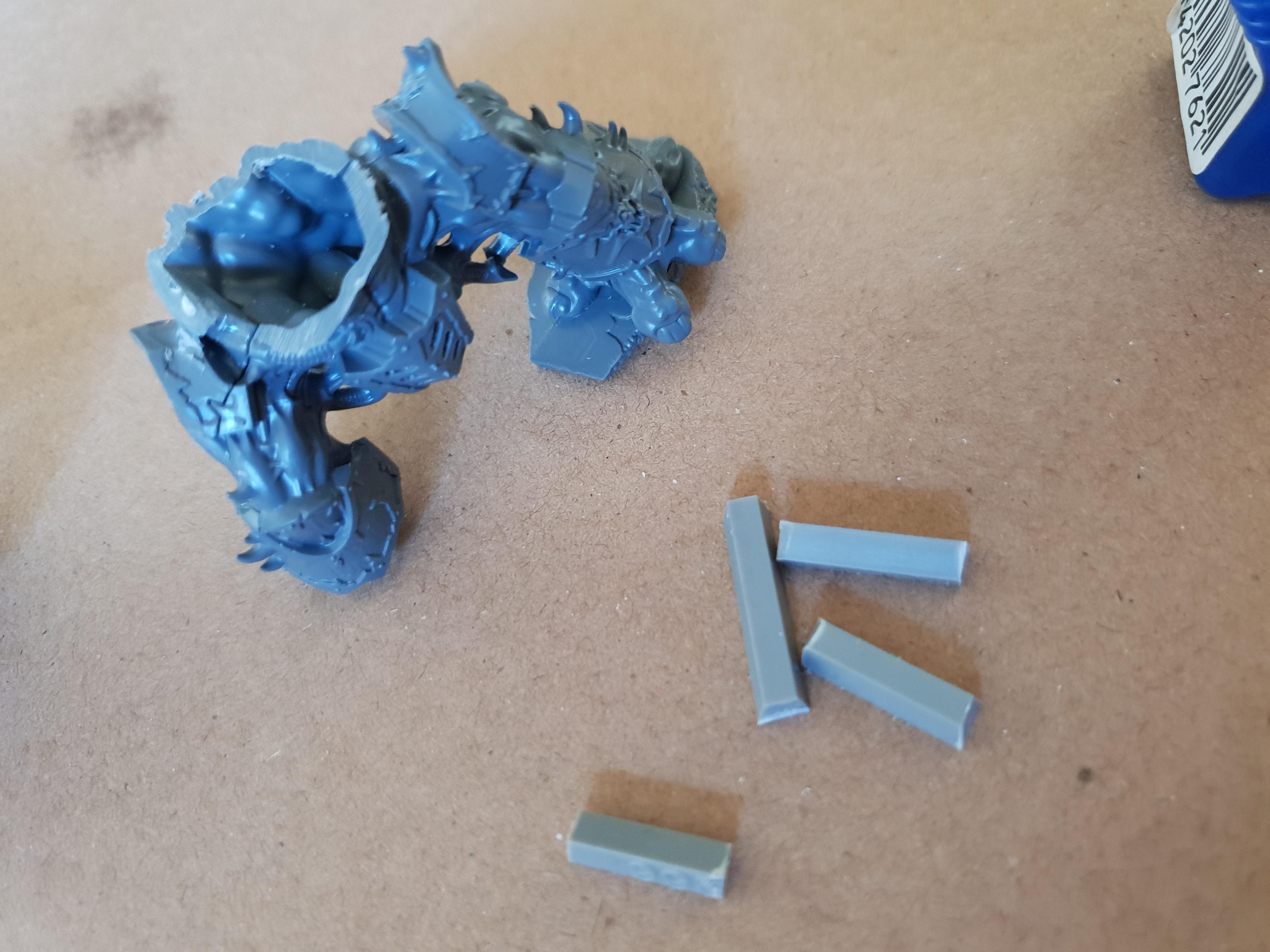 Chaos, Chaos Space Marines, Conversion, Dreadnought, Hellbrute, Warhammer 40,000, Work In Progress
