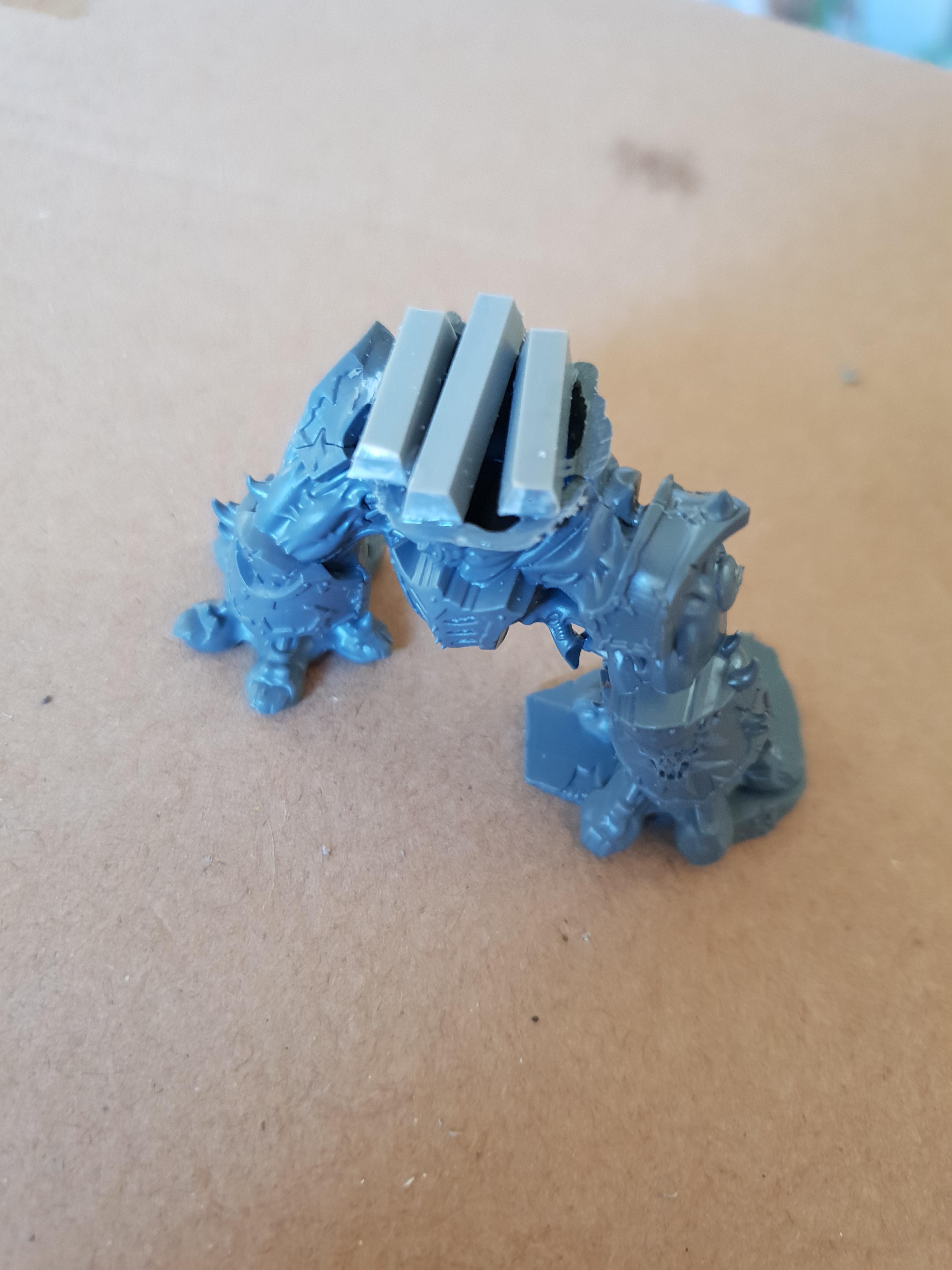 Chaos, Chaos Space Marines, Conversion, Dreadnought, Hellbrute, Warhammer 40,000, Work In Progress