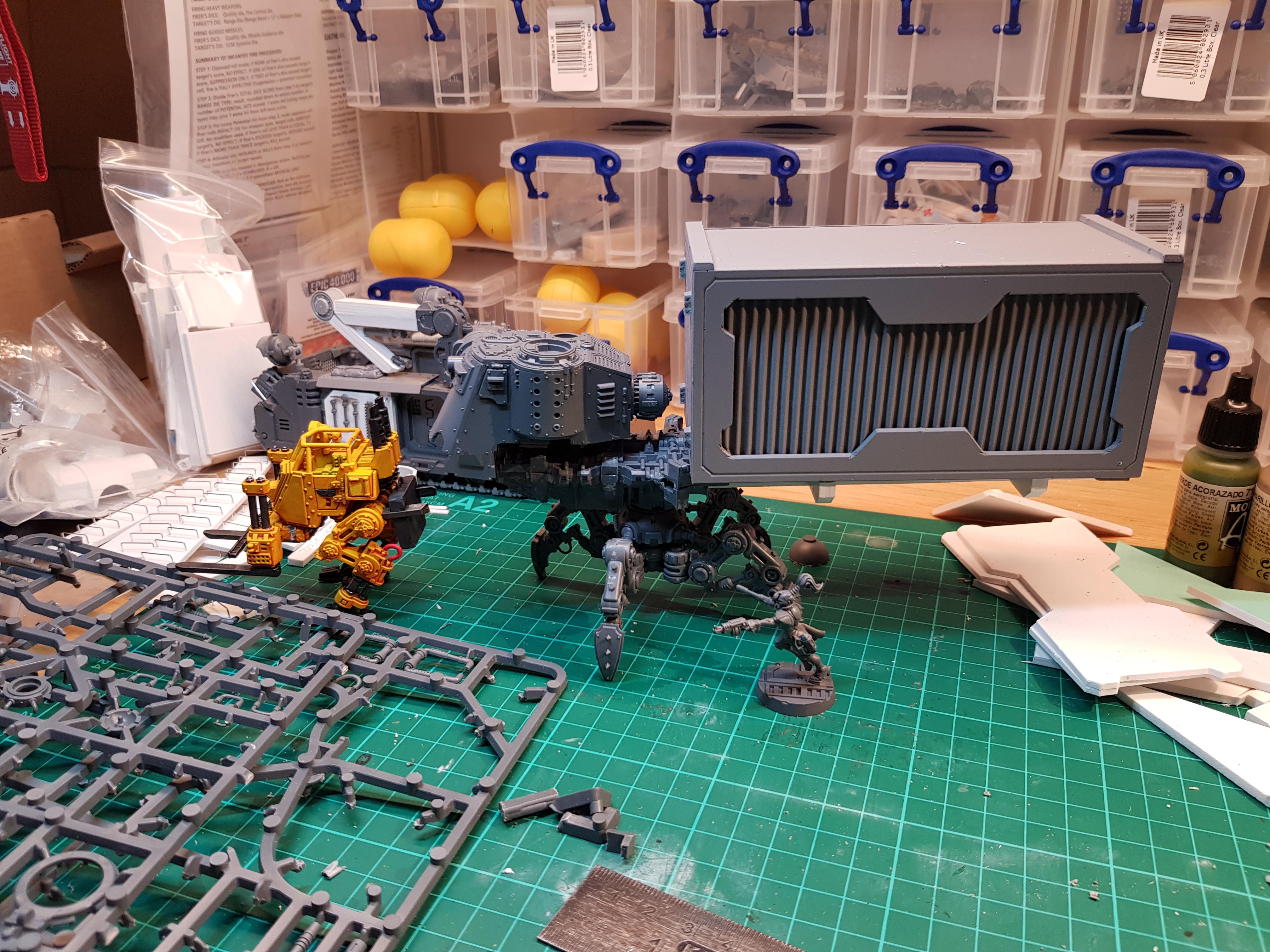 Cargo, Conversion, Kitbash, Necromunda, Terrain, Walker
