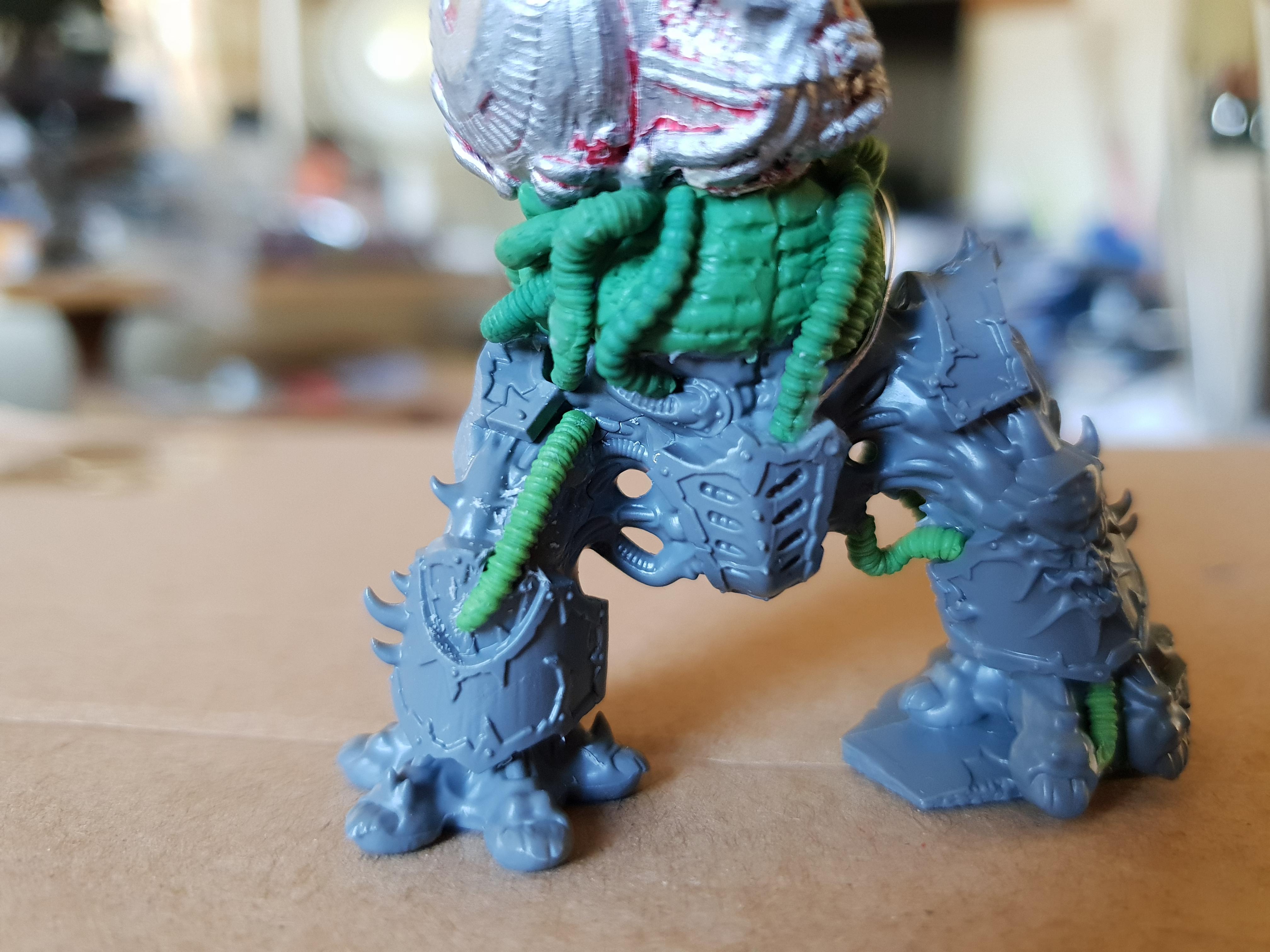 Cabling, Chaos, Chaos Space Marines, Conversion, Dreadnought, Hellbrute, Warhammer 40,000, Work In Progress
