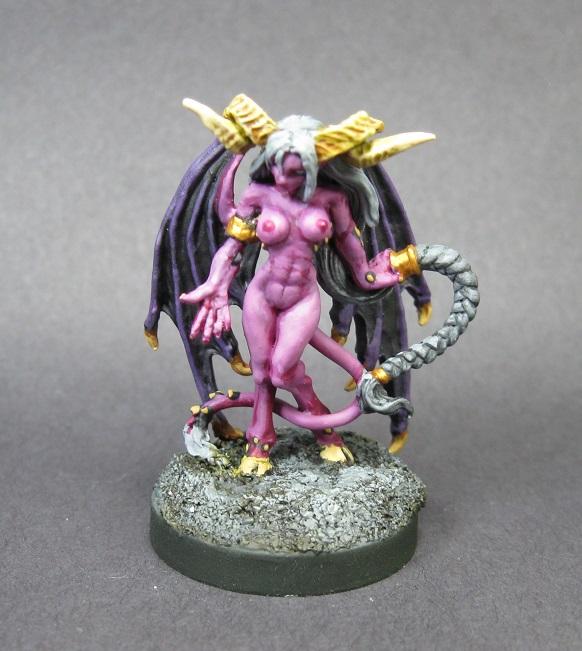 Female Demon #03084 Dark Heaven Unpainted Metal Reaper Miniatures Virina 