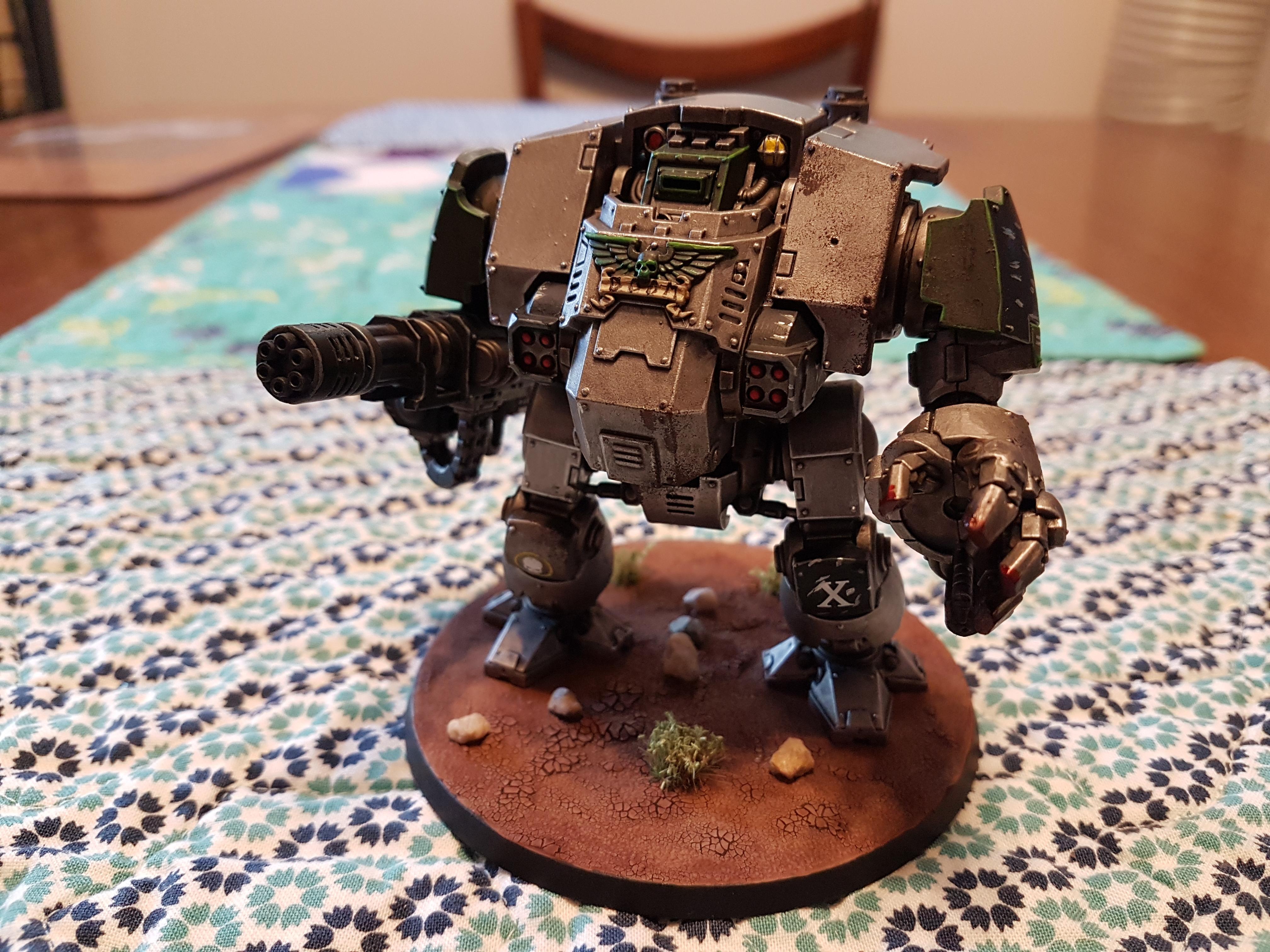 Black, Doom, Doom Legion, Dreadnought, Fragstrom Grenade Launcher, Green, Heavy Flammer, Heavy Onslaught Catling Cannon, Iron, Legion, Metal, Primaris, Redemptor, Redemptor Dreadnought, Redmptor Fist, Silver, Space Marines