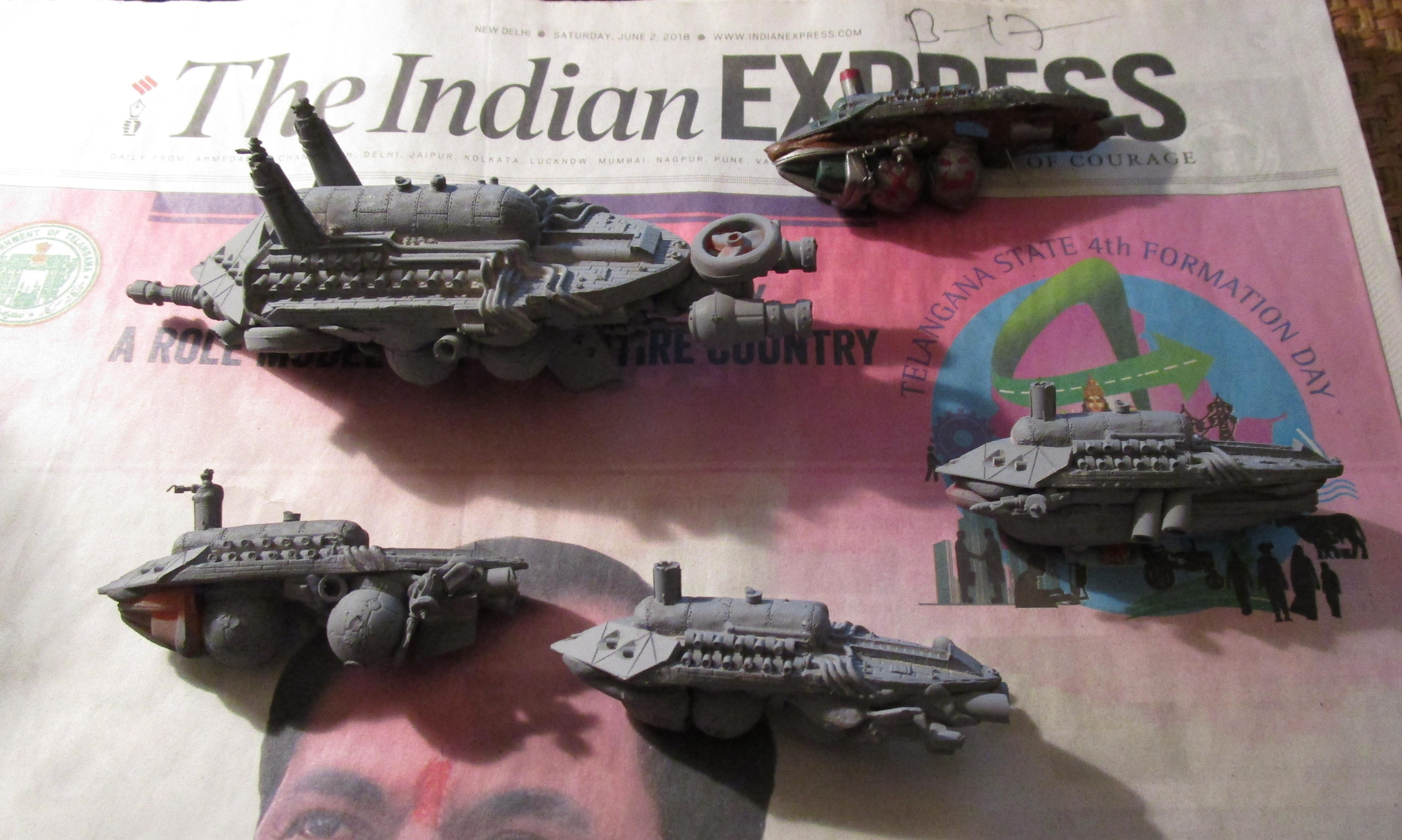 Battlefleet Gothic, Conversion, Orks, Shroud Mages, Uncharted Seas