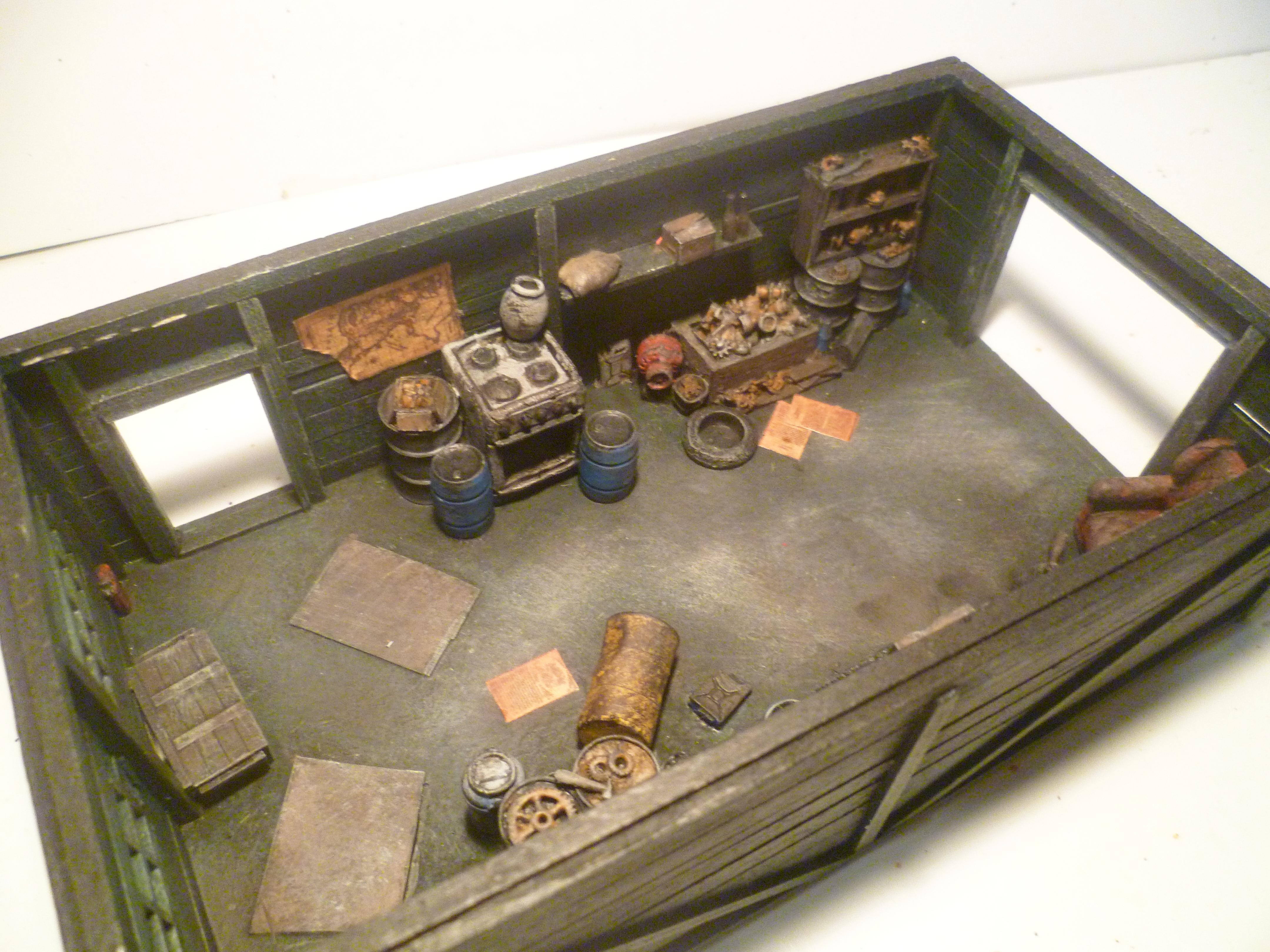 28mm, Buildings, Modern, Scratch Build, Shed, Terrain