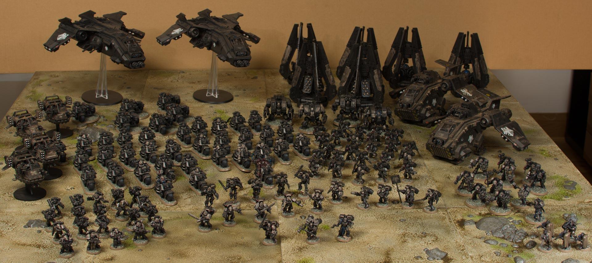 Army, Forge World, Full Painted, Raven Guard