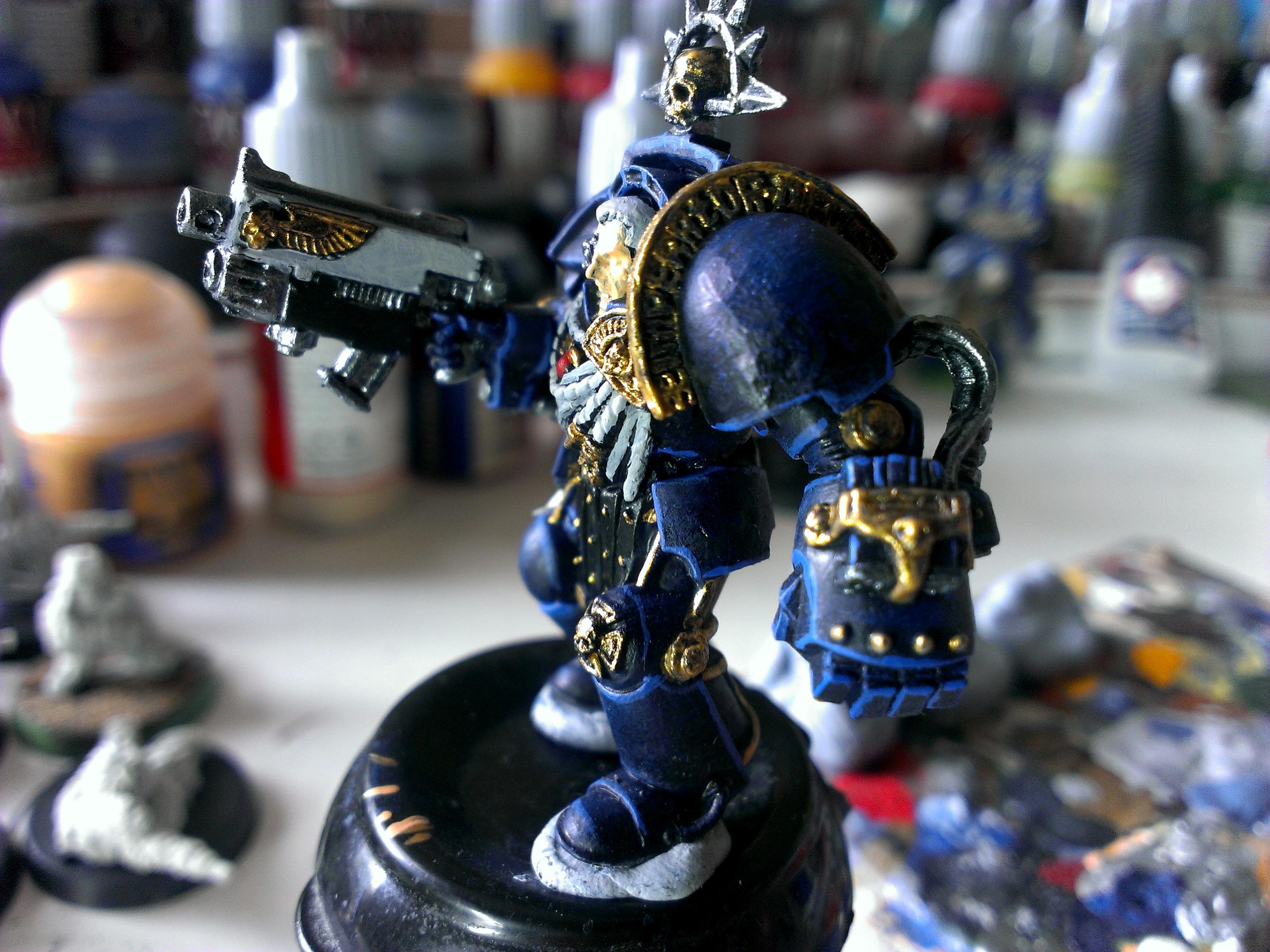 Space Marines, Terminator Captain, Ultramarines, Work In Progress